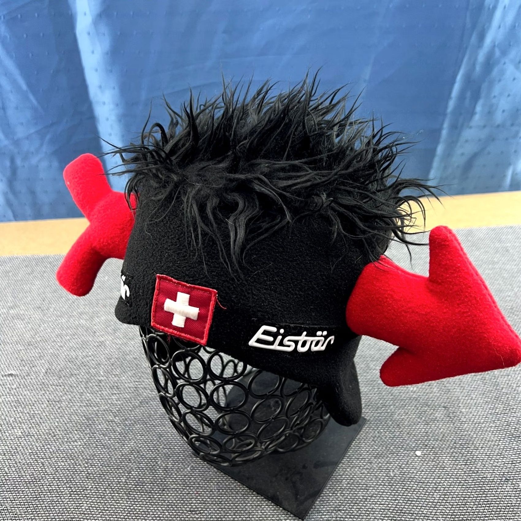 Vintage VINTAGE Eisbar Beanie Hat One Size Black Fleece Thermal Unisex Adults Hats,Mens Womens,Beanie,Switzerland, Punk Hair, Winter Ski Size US M / EU 48-50 / 2 - 2 Thumbnail