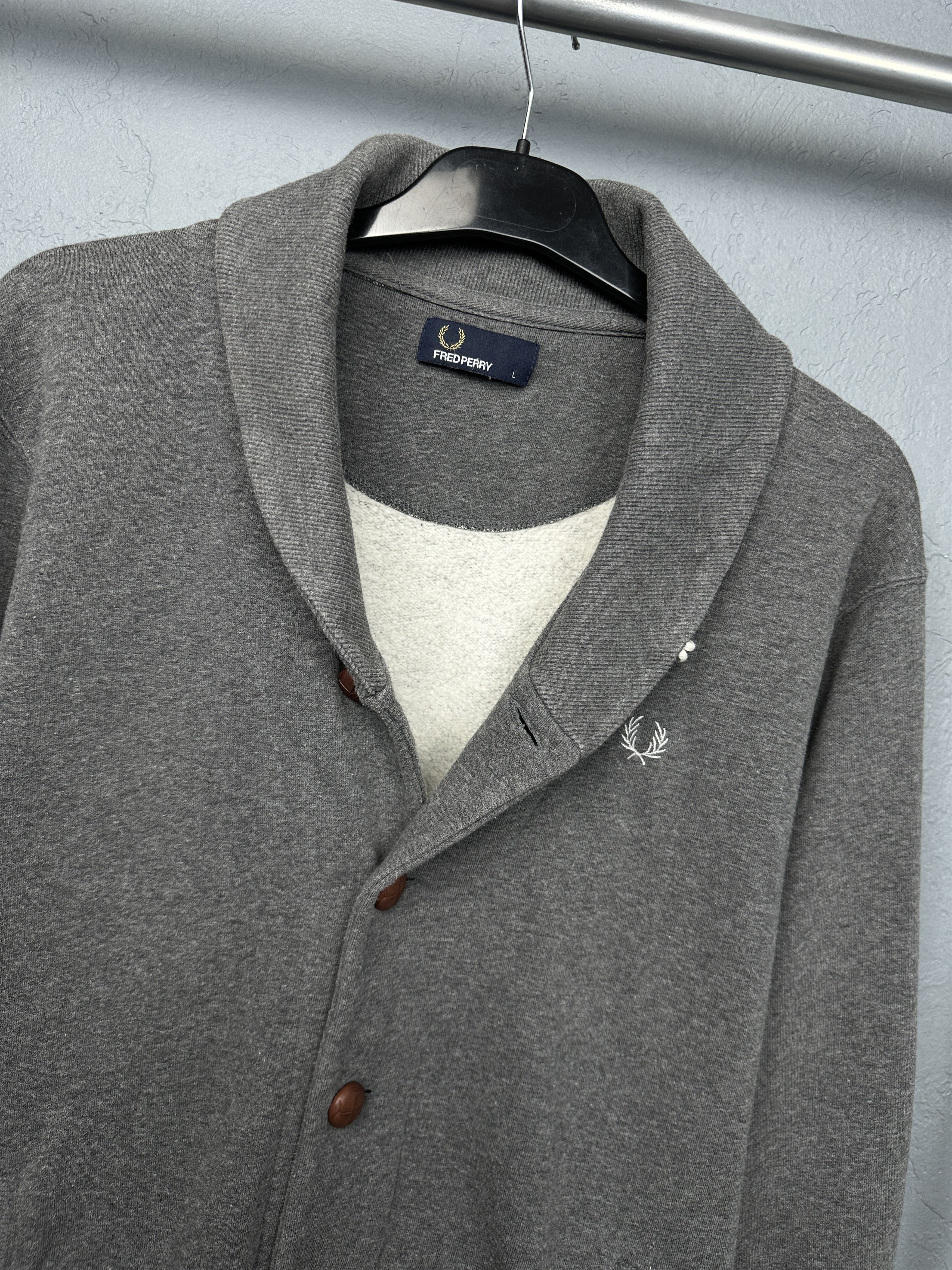 Fred Perry Fred Perry Vintage Mens Cardigan Sweater Size US L / EU 52-54 / 3 - 2 Thumbnail