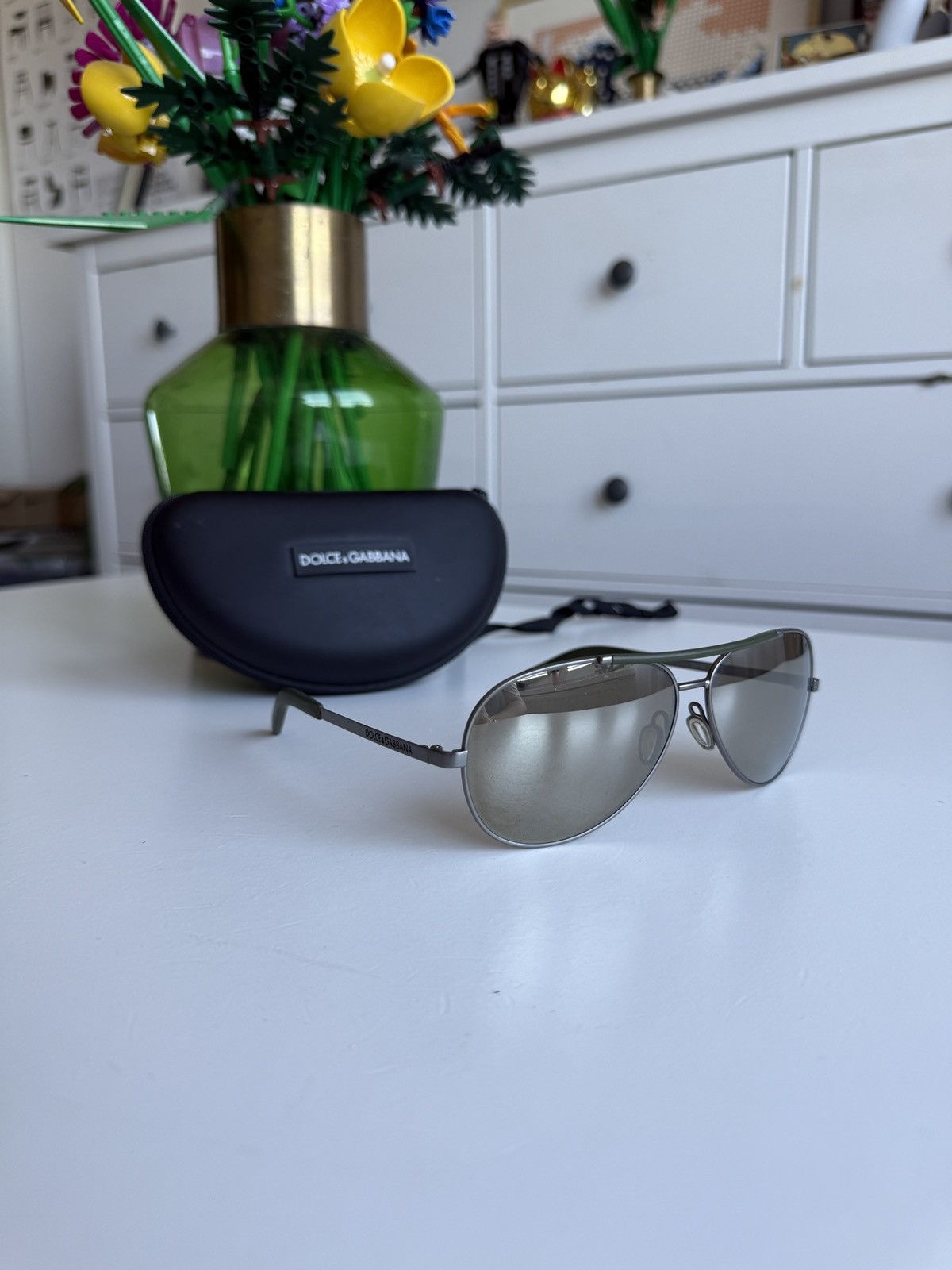 Dolce & Gabbana Dolce & Gabbana aviator sunglasses designer casual army rare Size ONE SIZE - 1 Thumbnail