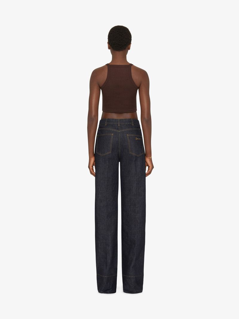 Givenchy o1srvl11e0126 Cropped Tank Top in Brown Size L / US 10 / IT 46 - 3 Thumbnail
