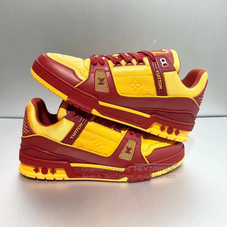 Louis Vuitton Louis Vuitton Trainer Tomato Scrambled Egg Color Matching Size US 8 / EU 41 - 3 Thumbnail