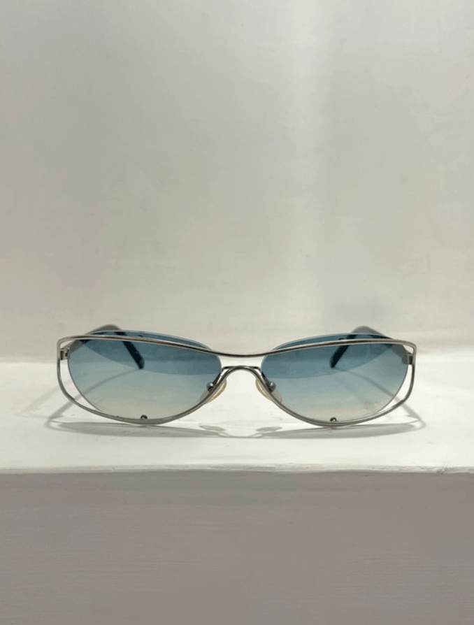 Chanel Chanel Sunglasses 4020 Rhinestone Logo 4017Rimless Vintage Size ONE SIZE - 2 Thumbnail