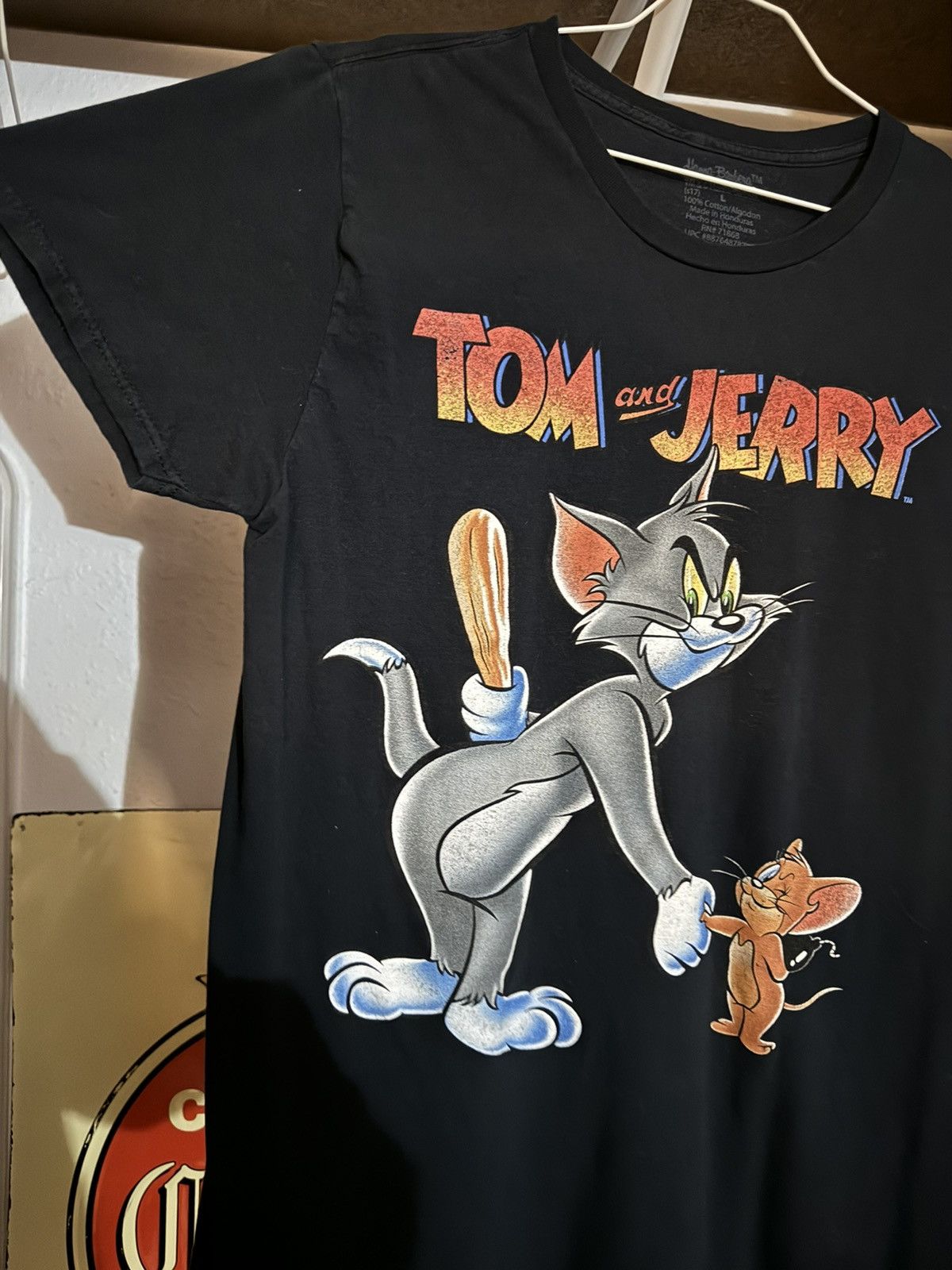 Cartoon Network × Vintage Vintage Tom and Jerry Cartoon Tee Shirt Black Size Large Size US L / EU 52-54 / 3 - 2 Thumbnail