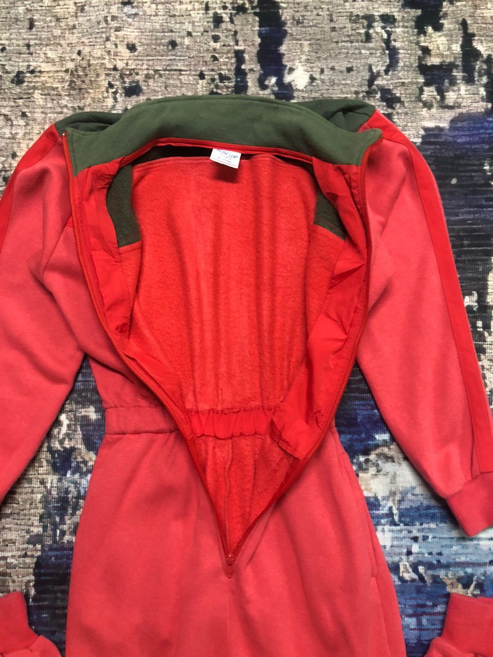 Moncler Vintage Moncler x Asics Red Coverall Jumpsuit Size -S Size US 30 / EU 46 - 3 Thumbnail