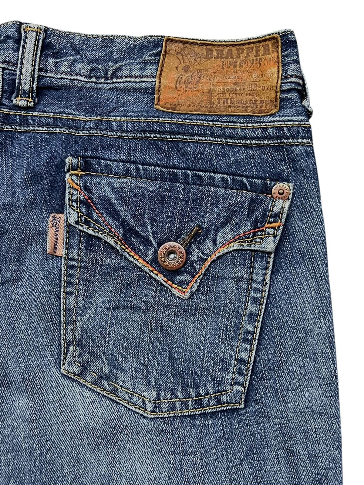 Japanese Brand Bootcut Lady Vintage Brapper’s The Honey Bee Japan Size 33" - 7 Thumbnail