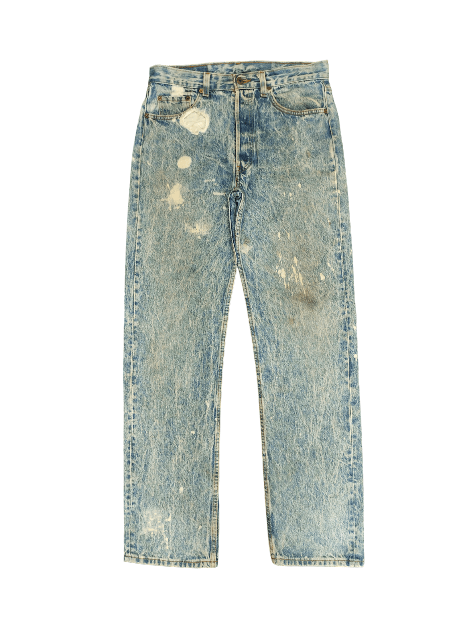Levi's Size 31x32.5 Vintage 90s Levis 501 Acid Wash Jean Distressed Size US 31 - 1 Thumbnail