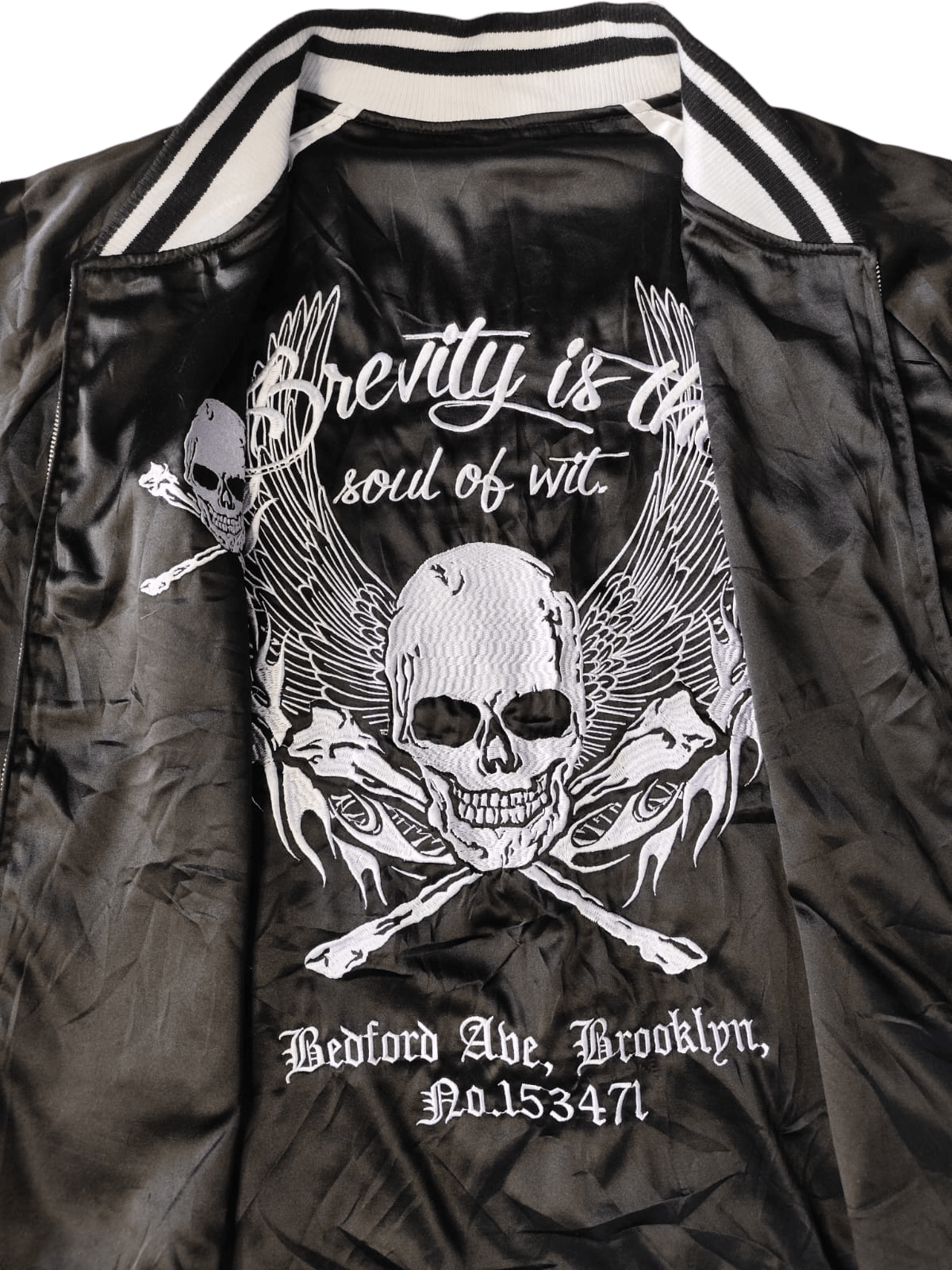 Hysteric Glamour Vintage Black Sense skulls reversible bombers jacket Size US XXL / EU 58 / 5 - 6 Thumbnail