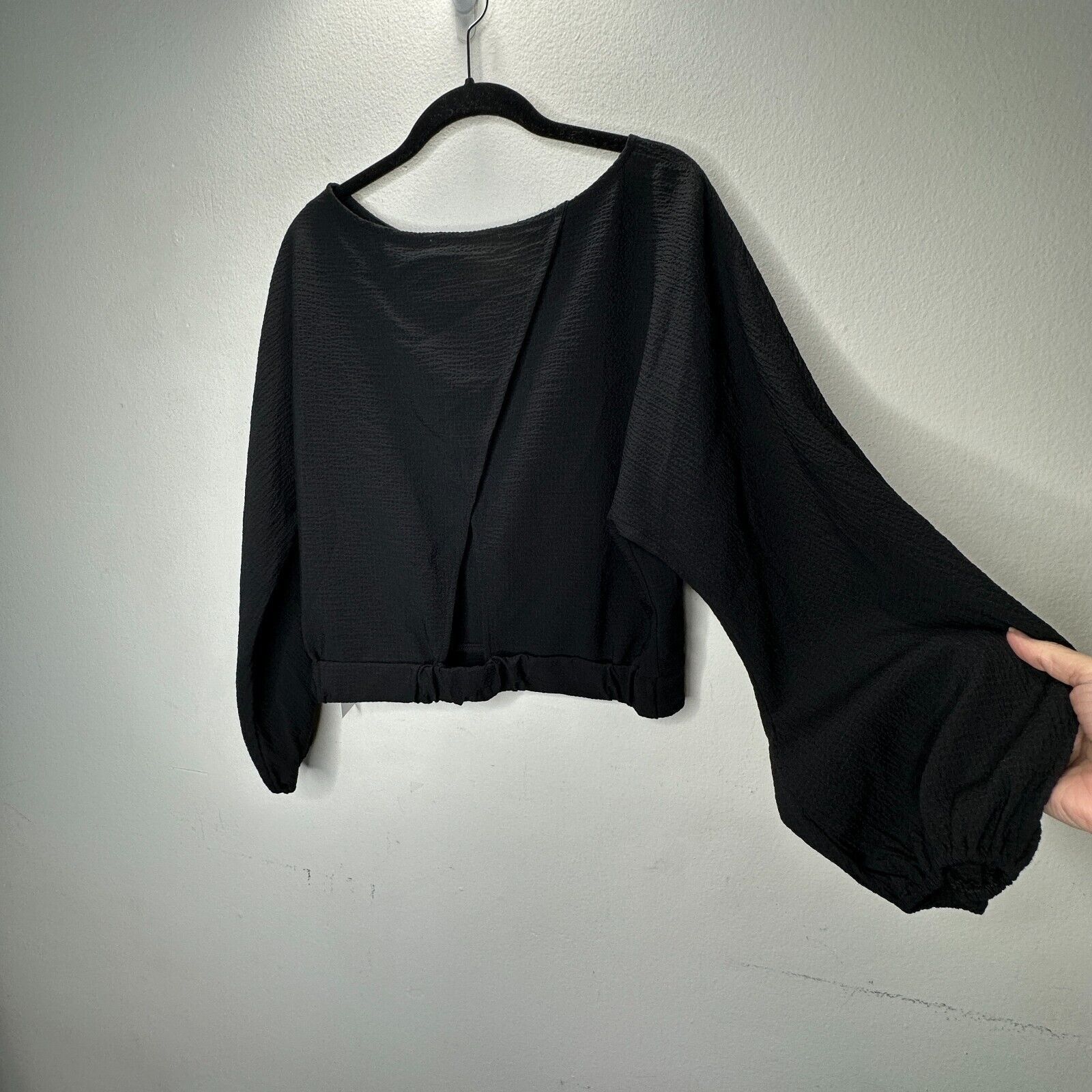 ASTR The Label NWT ASTR The Label Black Rib Long Sleeve Peek A Boo Back M Size M / US 6-8 / IT 42-44 - 8 Thumbnail