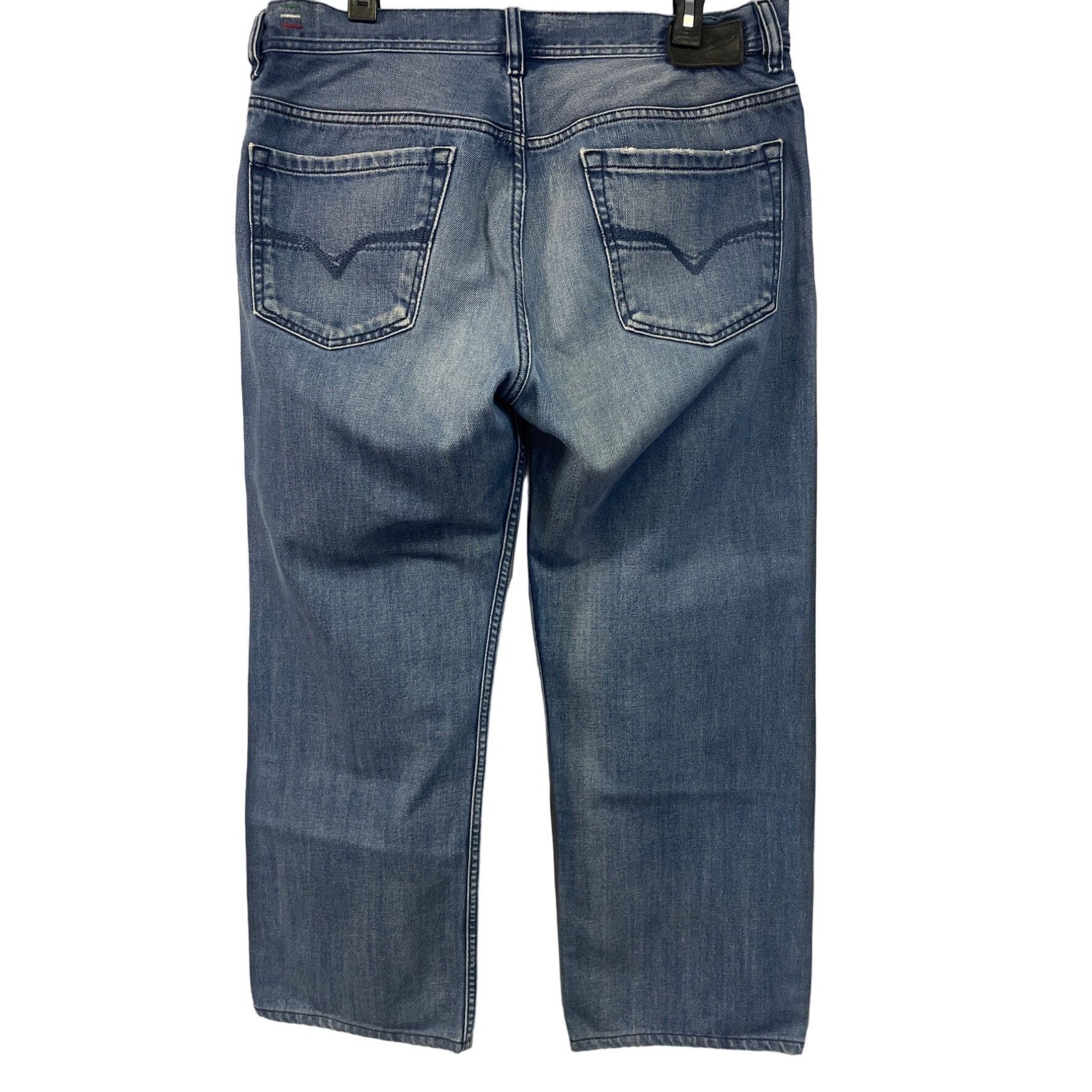 Diesel Diesel Industry Men's Blue Jean Made in Italy Relaxed Fit Size US 36 / EU 52 - 2 Thumbnail