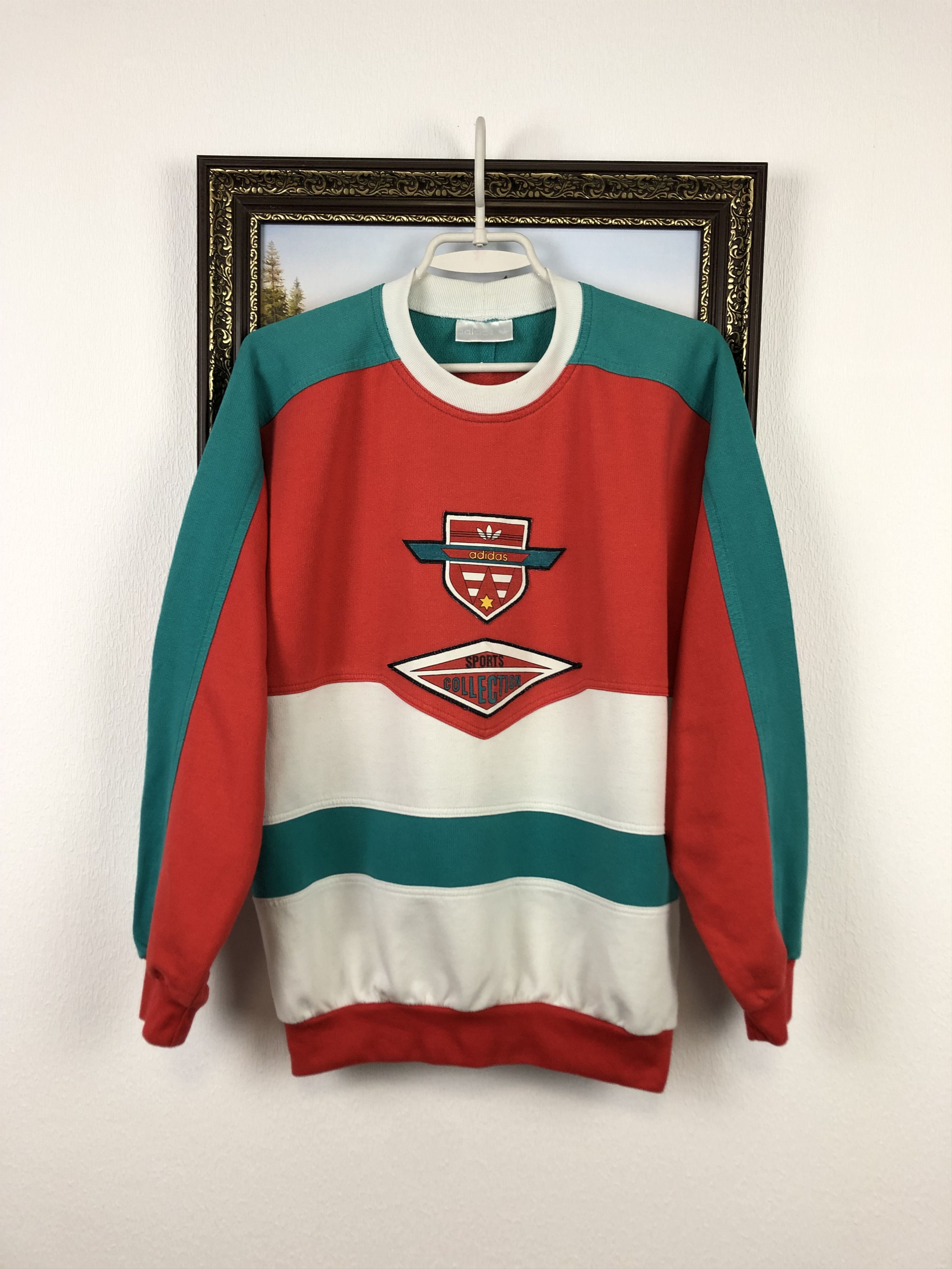 Adidas Vintage 90's Adidas Sport Collection Sweatshirt Rare Hype Size US M / EU 48-50 / 2 - 1 Thumbnail
