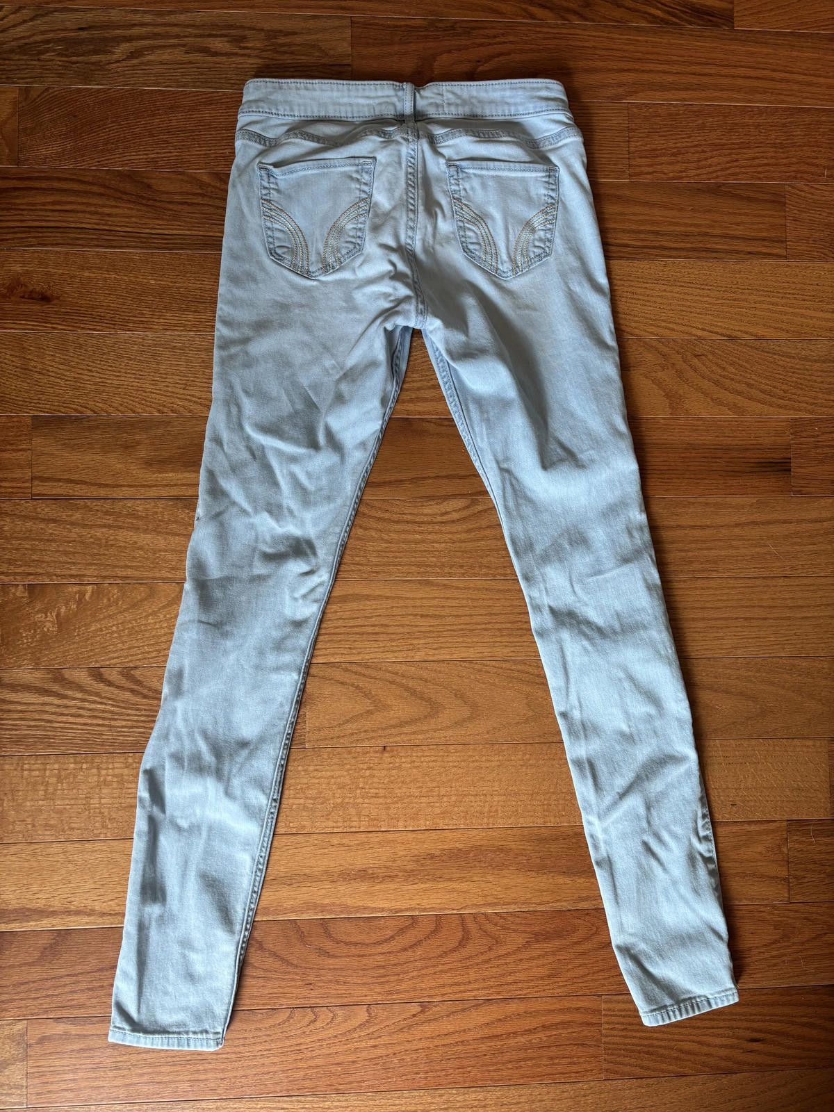 Hollister Hollister Light Blue Jean Leggings Size 5L W27 L31 Size 27" / US 4 / IT 40 - 4 Thumbnail