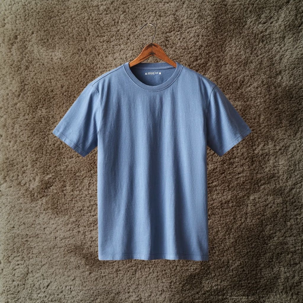 American Giant T-Shirt Mens Medium Blue Midweight Usa Made Crew Neck, Men's