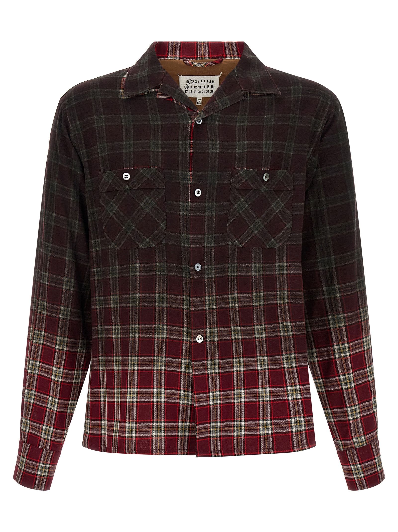 Maison Margiela Check Shirt With Gradient Effect Size US M / EU 48-50 / 2 - 1 Thumbnail