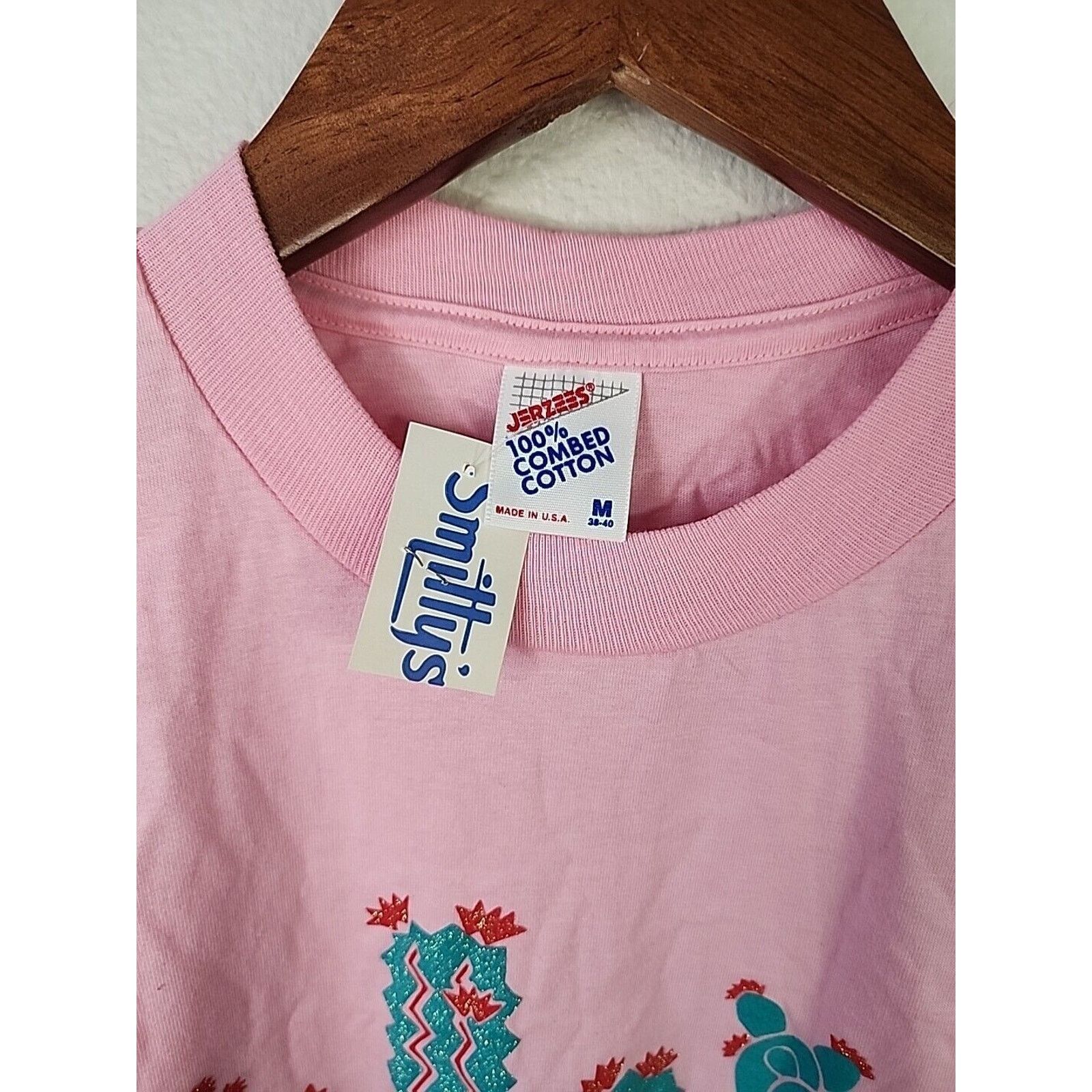 Jerzees Vintage Arizona Desert Shirt Jerzees AZ Pink Tee VTG 90s M Size US L / EU 52-54 / 3 - 4 Thumbnail