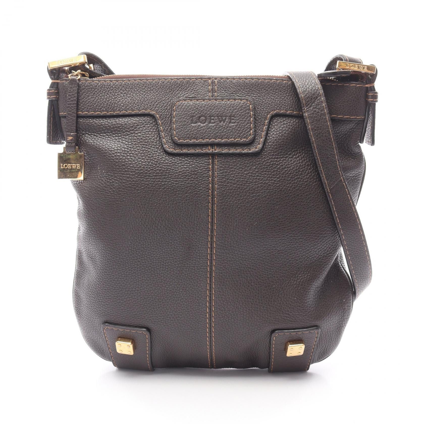 Loewe Loewe Loewe Leather Shoulder Bag Leather Shoulder Bag DUTY FREE for USA Size ONE SIZE - 1 Thumbnail