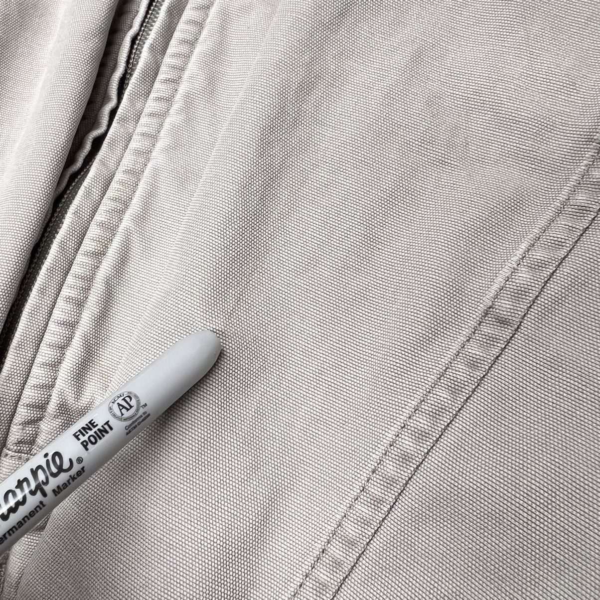 VTG LL Bean Jacket Beige Bomber Chore Canvas Full Zip