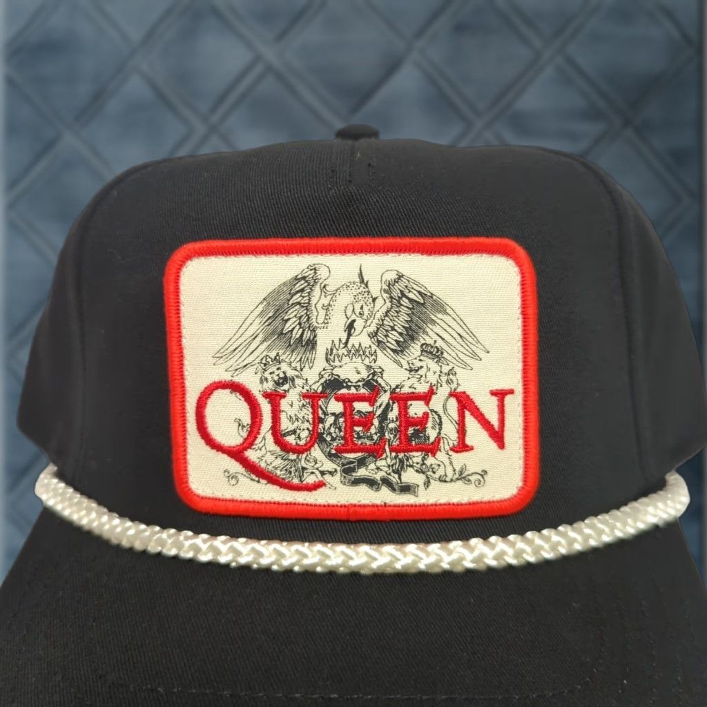 American Needle American Needle Queen Hat Cap Snap Back Band Concert Tour Black Rope Trucker One Size Men Snapback Adjustable Breathable Cap Size ONE SIZE - 1 Thumbnail