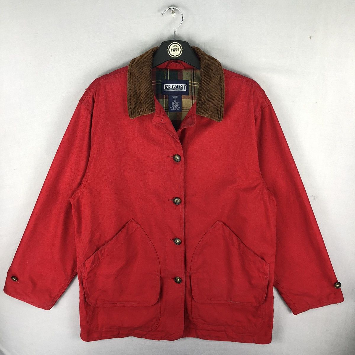 Lands' End Vintage Lands End Duck Canvas Heavy Jacket Workwear Style Size L / US 10 / IT 46 - 1 Thumbnail