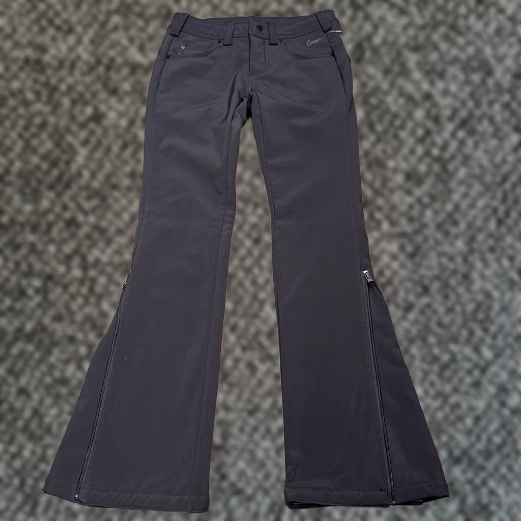 Empyre Empyre Skyline Pants Womens XS Black Softshell Stretch Zip Logo Outdoor Hiking Casual Travel Winter Spring Fall Regular Ready Size 26" / US 2 / IT 38 - 1 Thumbnail