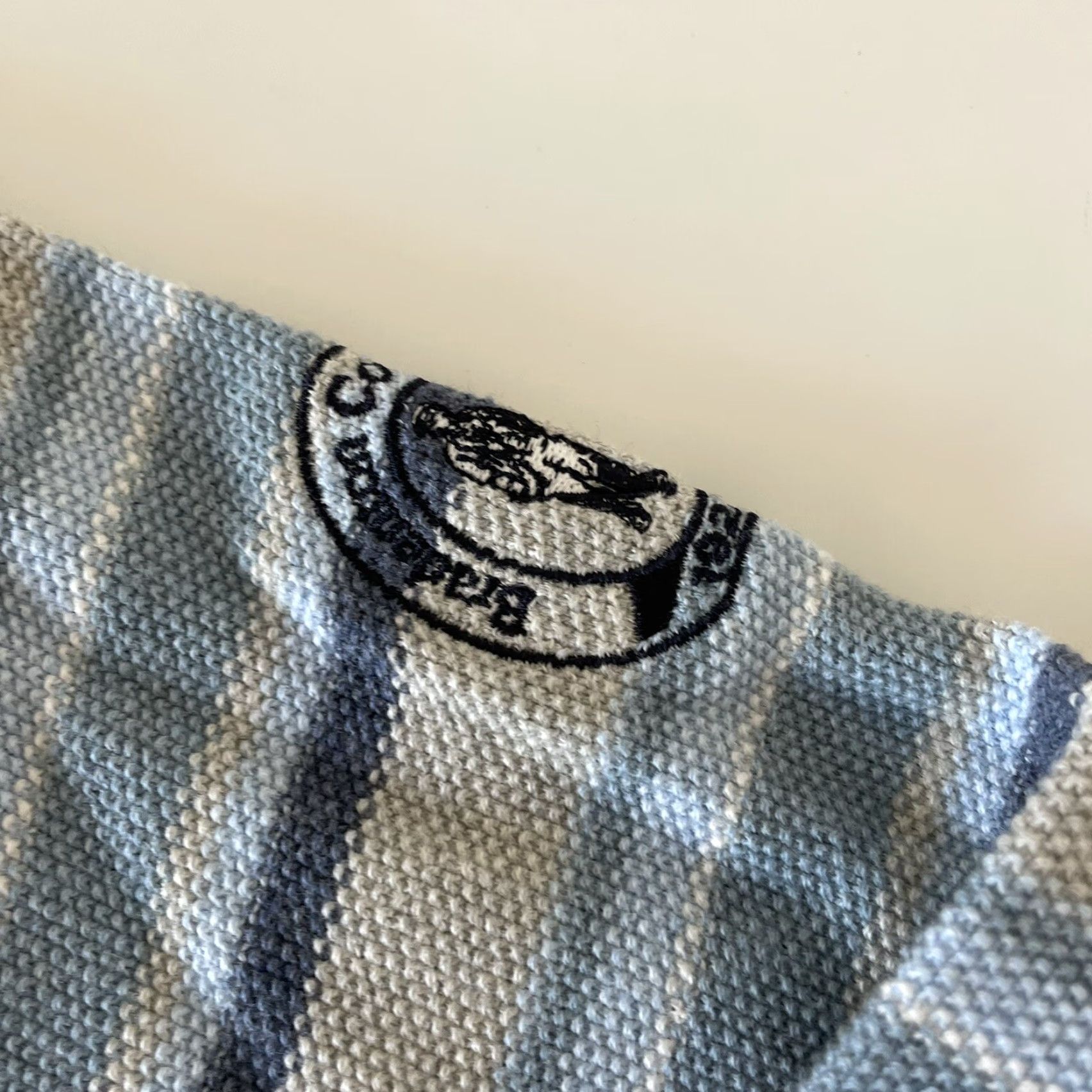 Vintage Oxford Striped Pullover Sweater Men's L Blue Cotton - Oxford Brand, Striped Pullover, Country Club Theme Size US L / EU 52-54 / 3 - 5 Thumbnail