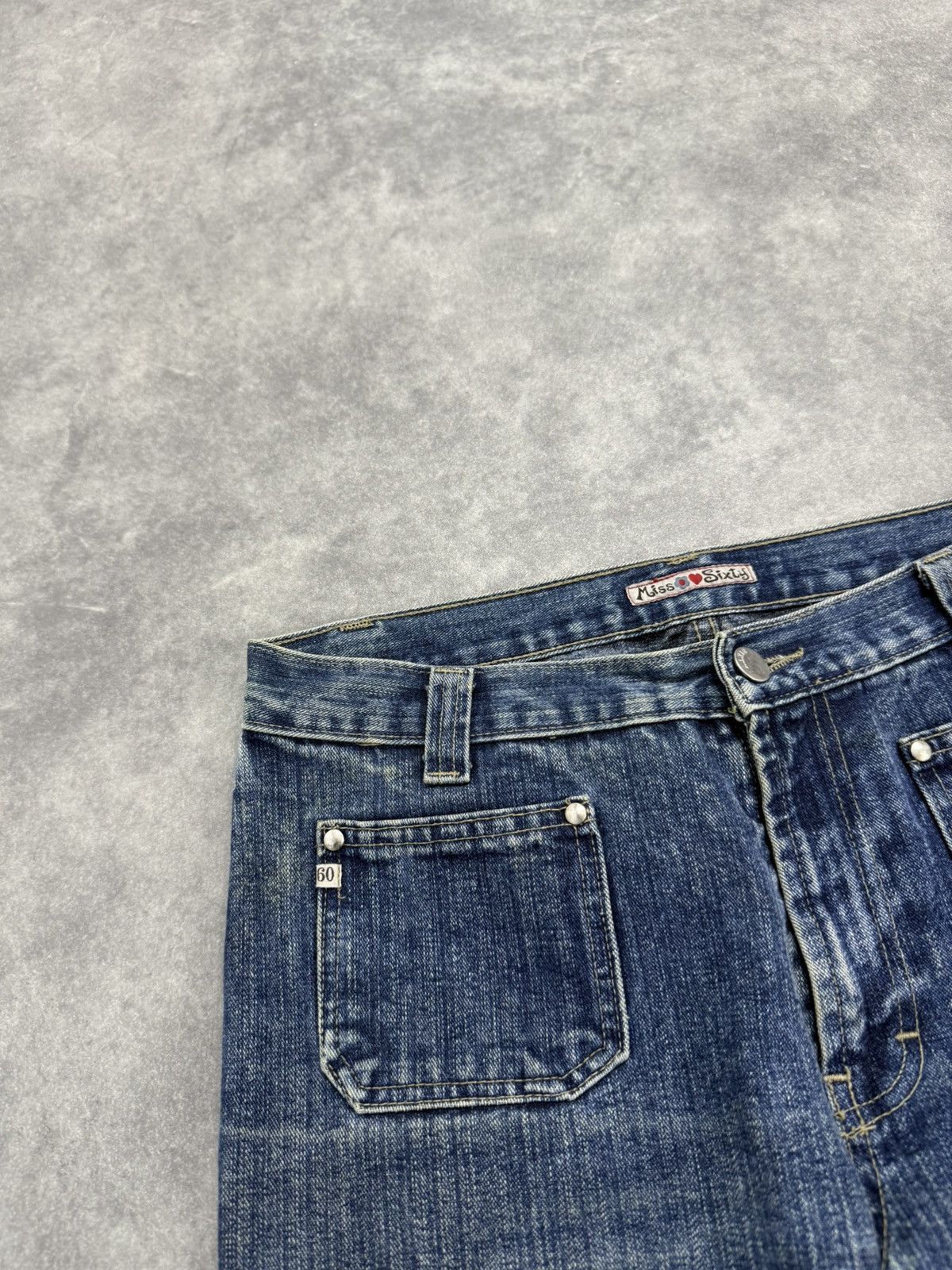 Miss Sixty Vintage jeans miss sixty y2k straight fit big booty ass Size 30" / US 8 / IT 44 - 4 Thumbnail
