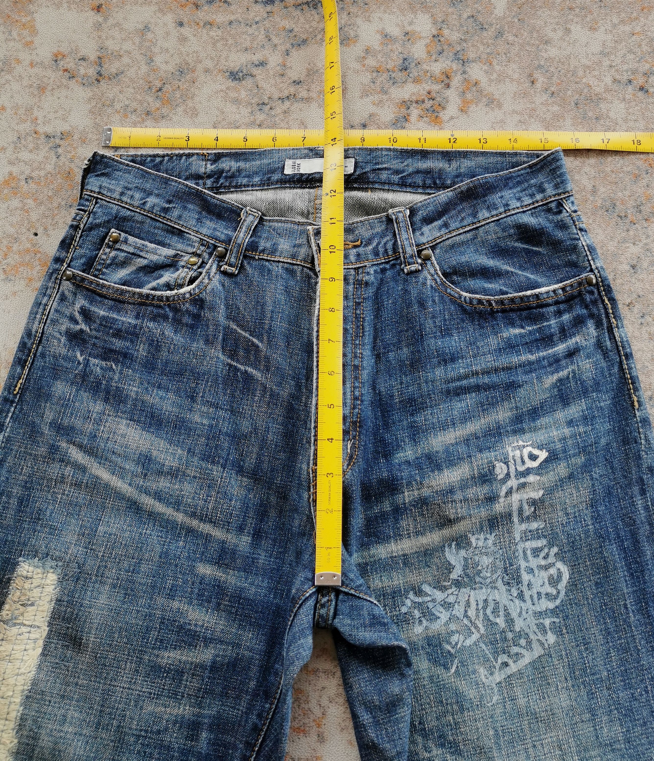 Global Work Vintage Baggy Jeans - Size 31x28 Size US 31 - 9 Thumbnail