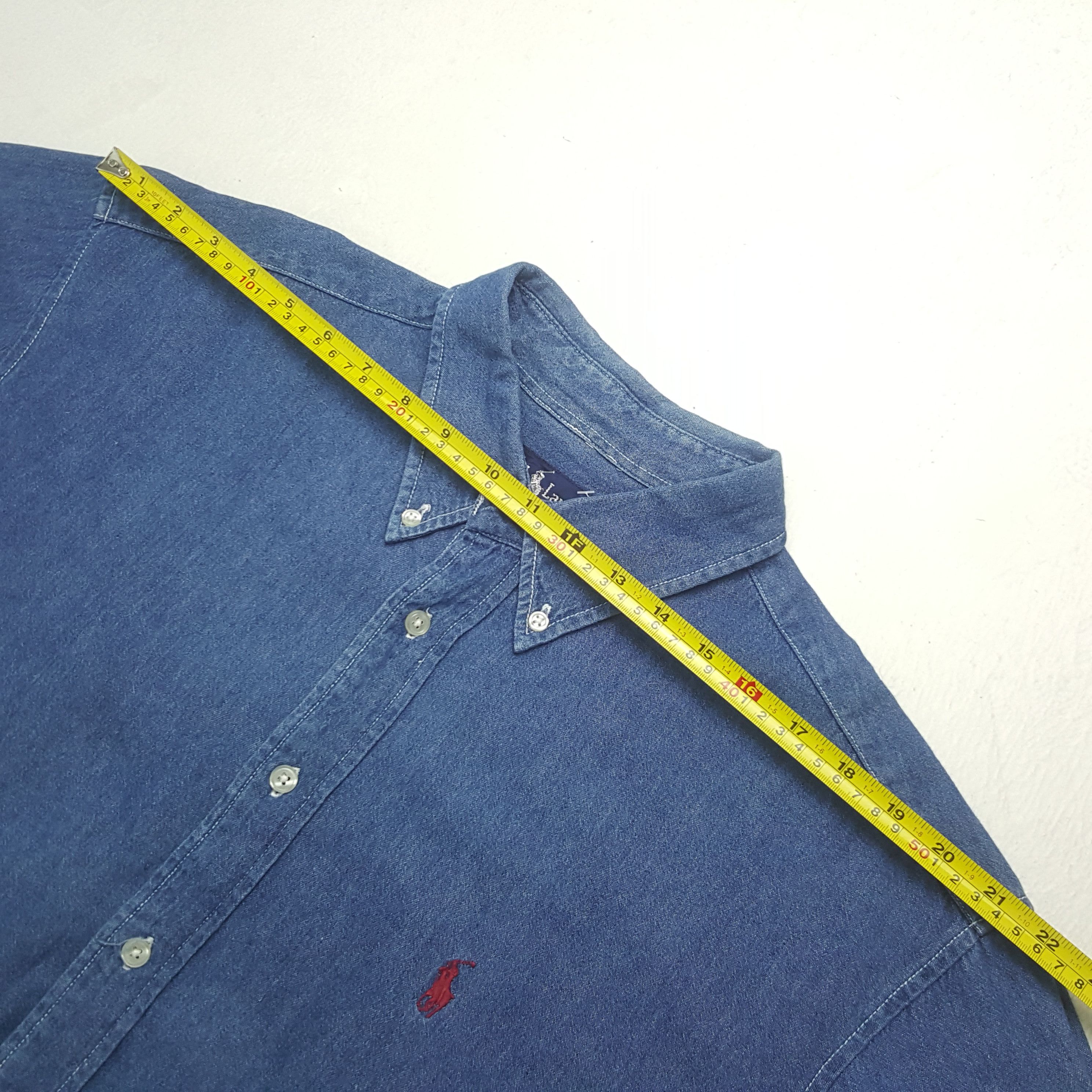 Polo Ralph Lauren Vintage Polo by Ralph Lauren Denim Shirt Button Up C294N27 Size US XL / EU 56 / 4 - 5 Thumbnail