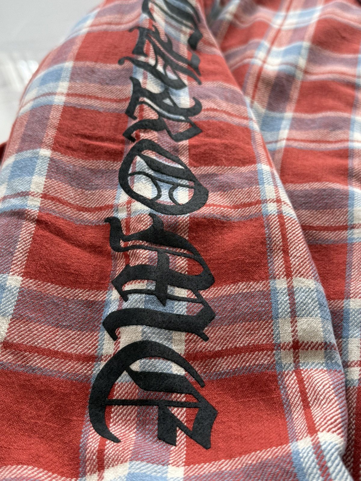 Chrome Hearts Chrome Hearts 2022 Red Flannel Jacket Size US L / EU 52-54 / 3 - 8 Thumbnail