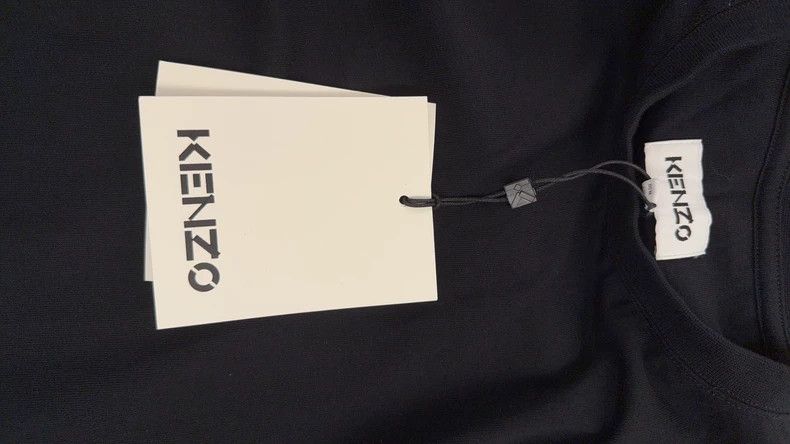 Kenzo KENZO Black cotton short-sleeve T-shirt with tiger head pa Size US M / EU 48-50 / 2 - 7 Thumbnail