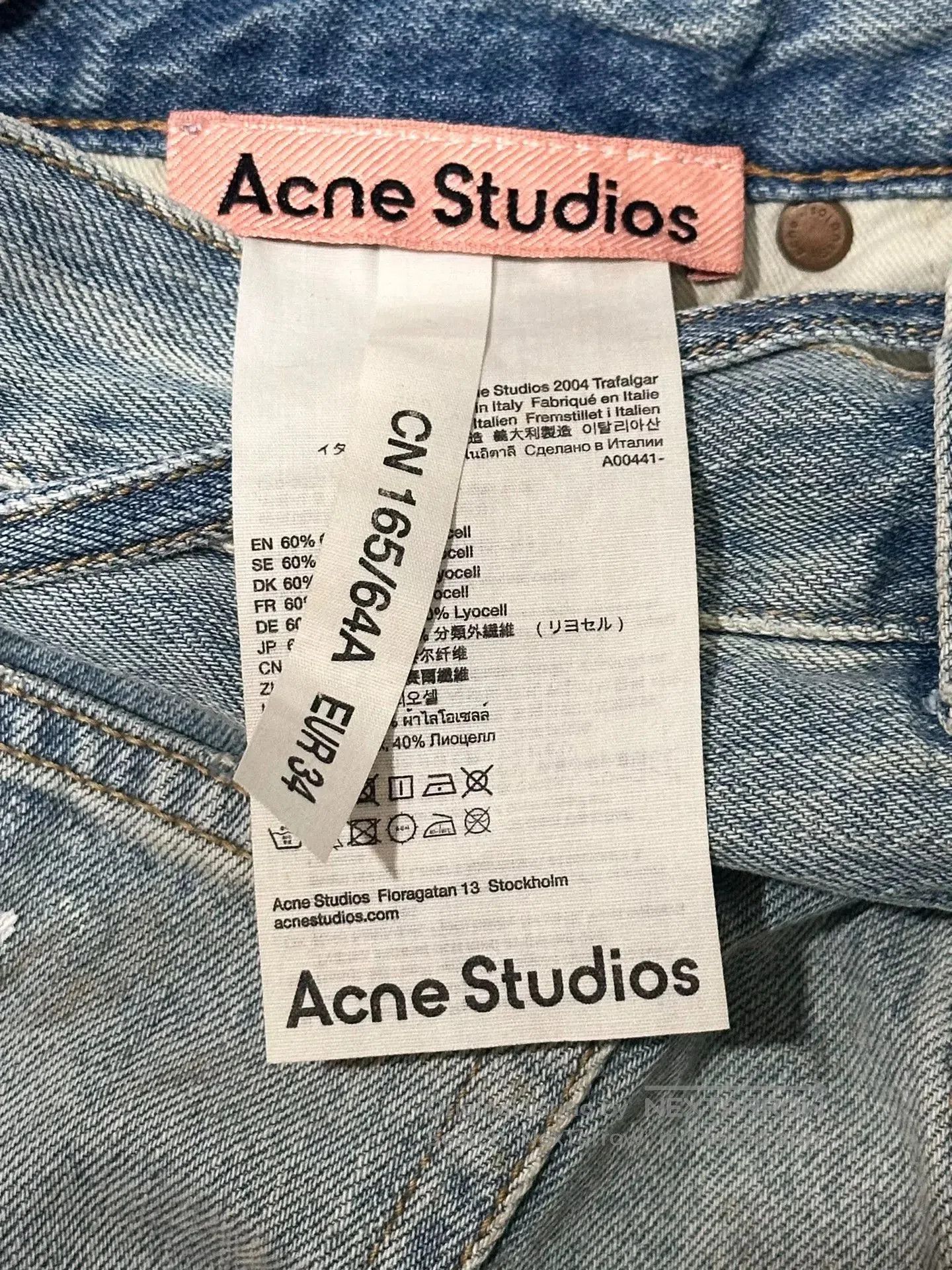 Acne Studios Acne Studios Blue Wide. Size 33" - 9 Thumbnail