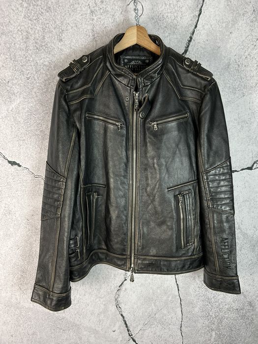 Affliction AFFLICTION Like Chrome Hearts LEATHER JACKET LIMITED EDITION ...