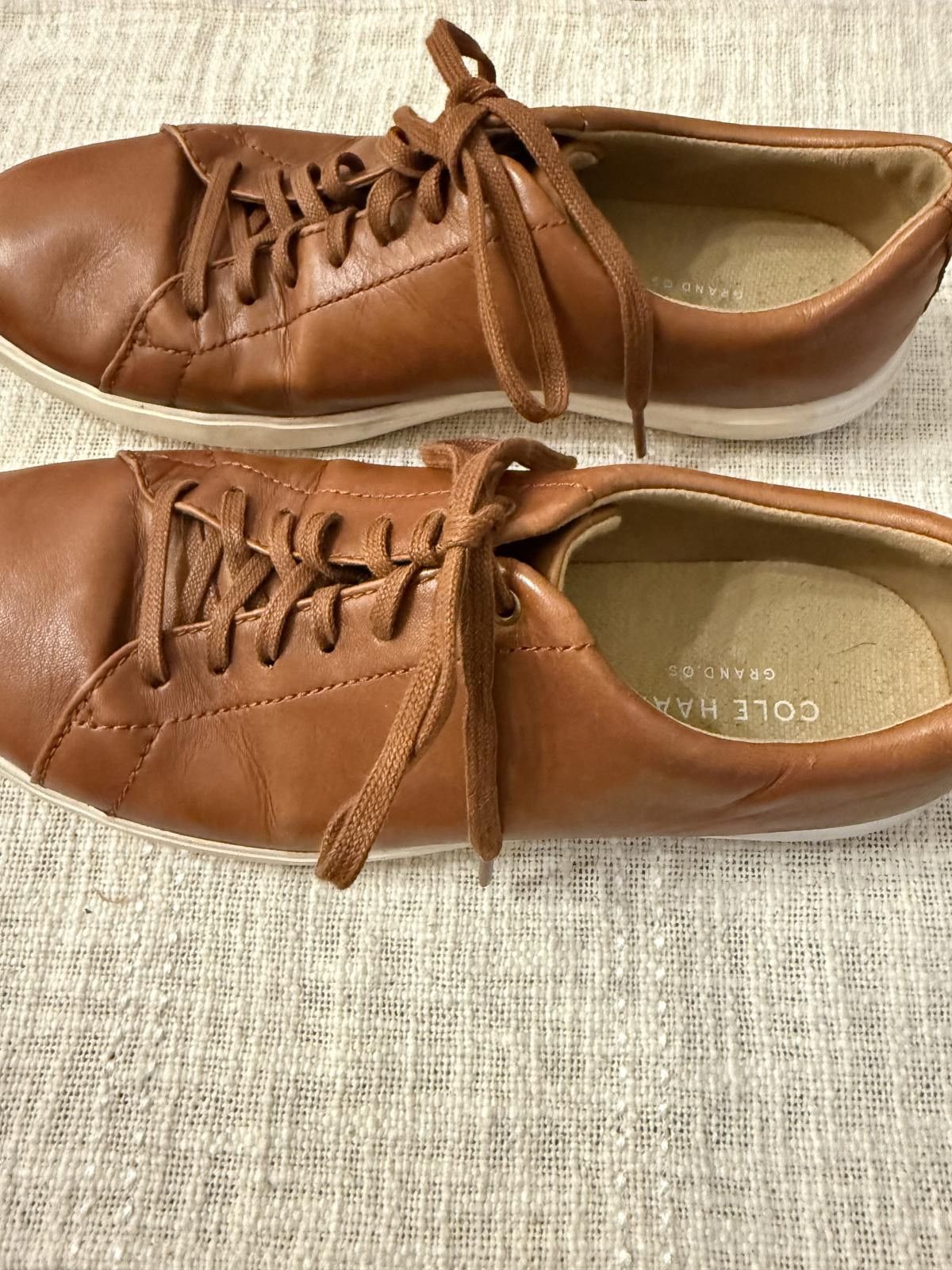 Cole Haan Cole Haan Men's Brown Leather Sneakers Size 9.5 M Size US 9 / EU 42 - 7 Thumbnail