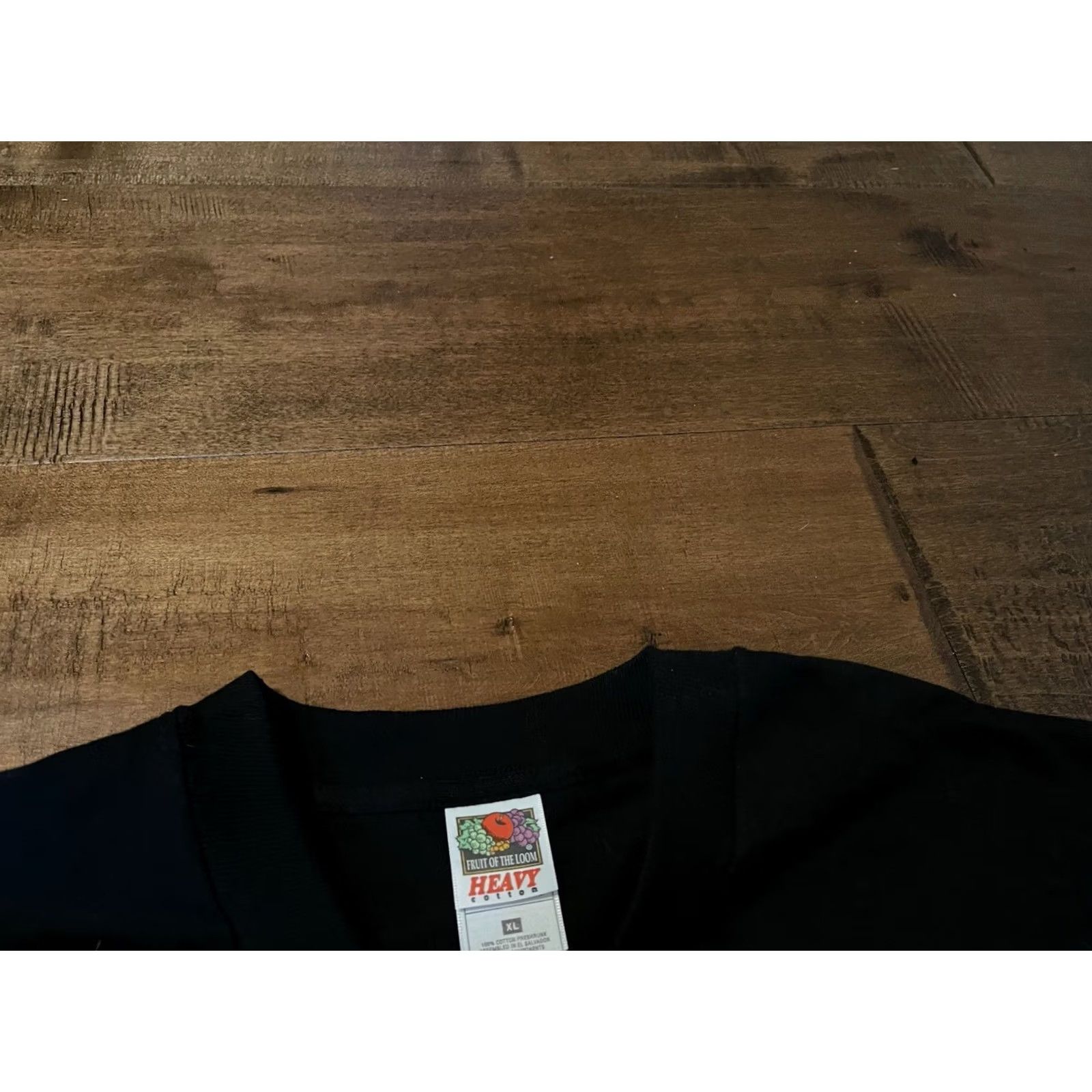 Fruit Of The Loom VINTAGE Formica Flooring Workwear Tee T-Shirt Adult XLarge Black S/S Size US XL / EU 56 / 4 - 3 Thumbnail