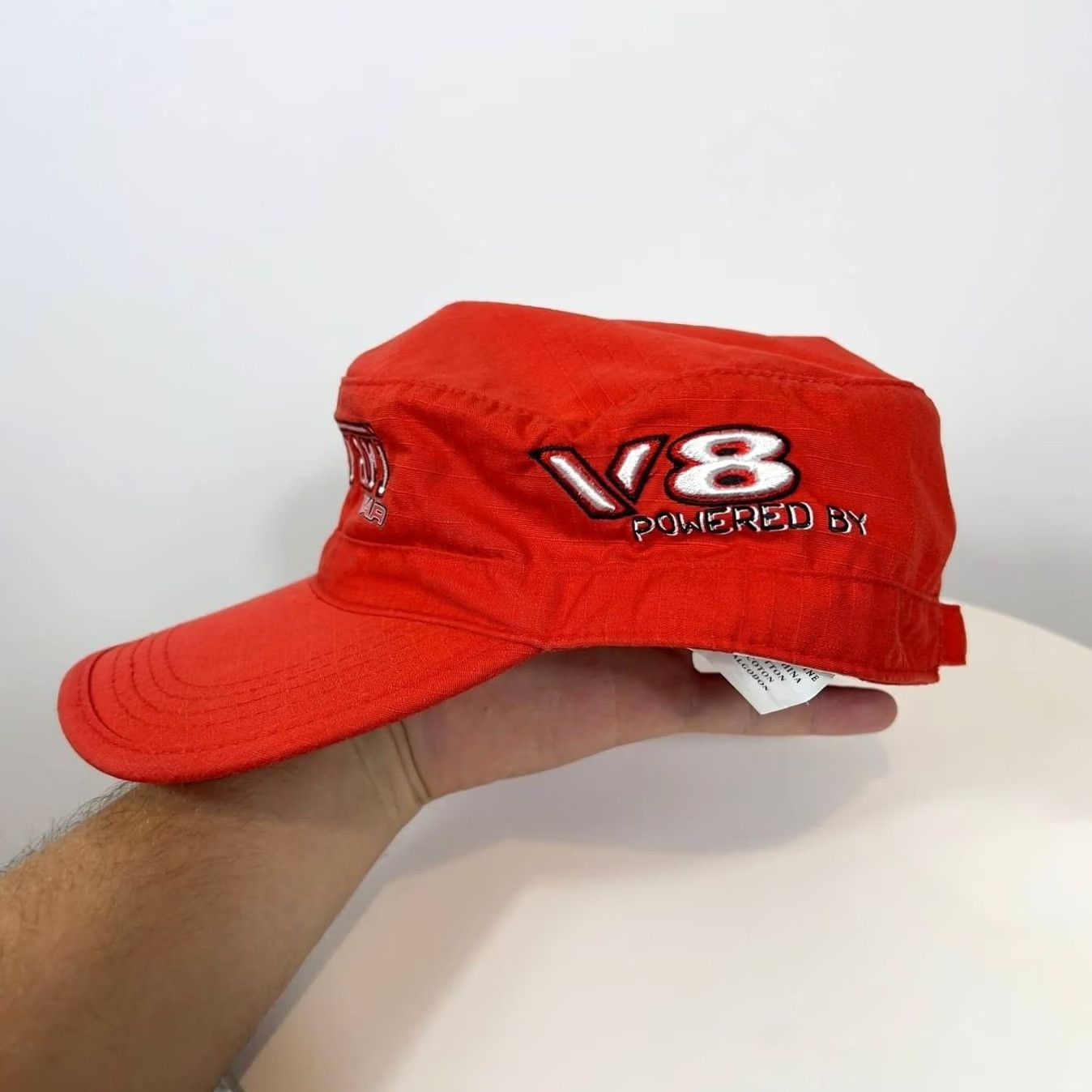 Ferrari Ferrari Cap Men’s One Size Red Baseball Cap Adjustable Canvas Cotton Hat Shaped Solid Vintage No Size ONE SIZE - 3 Thumbnail