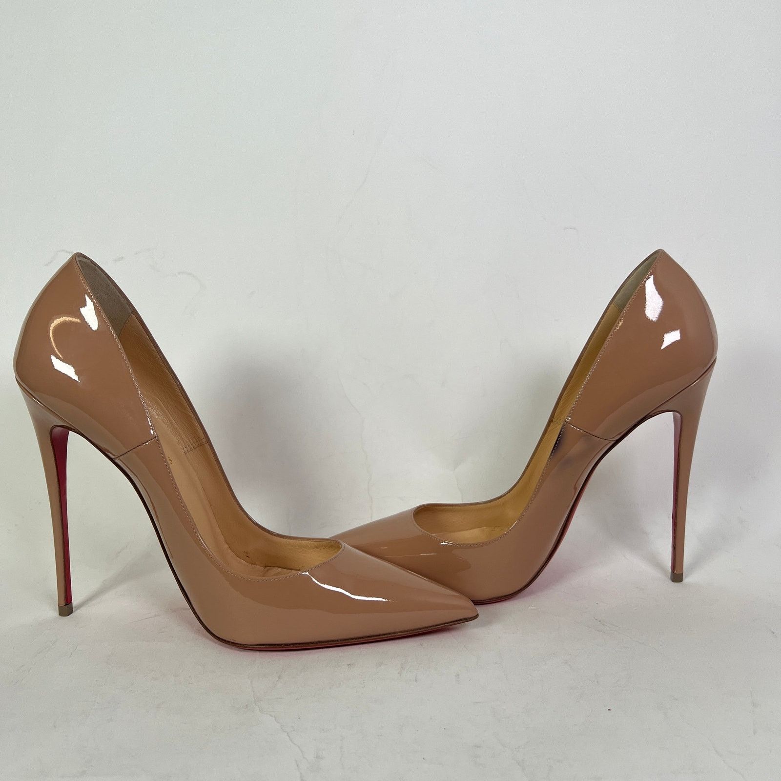 Christian Louboutin Christian Louboutin Nude Patent Kate 120 Heels Size 41 Size US 11 / IT 41 - 6 Thumbnail