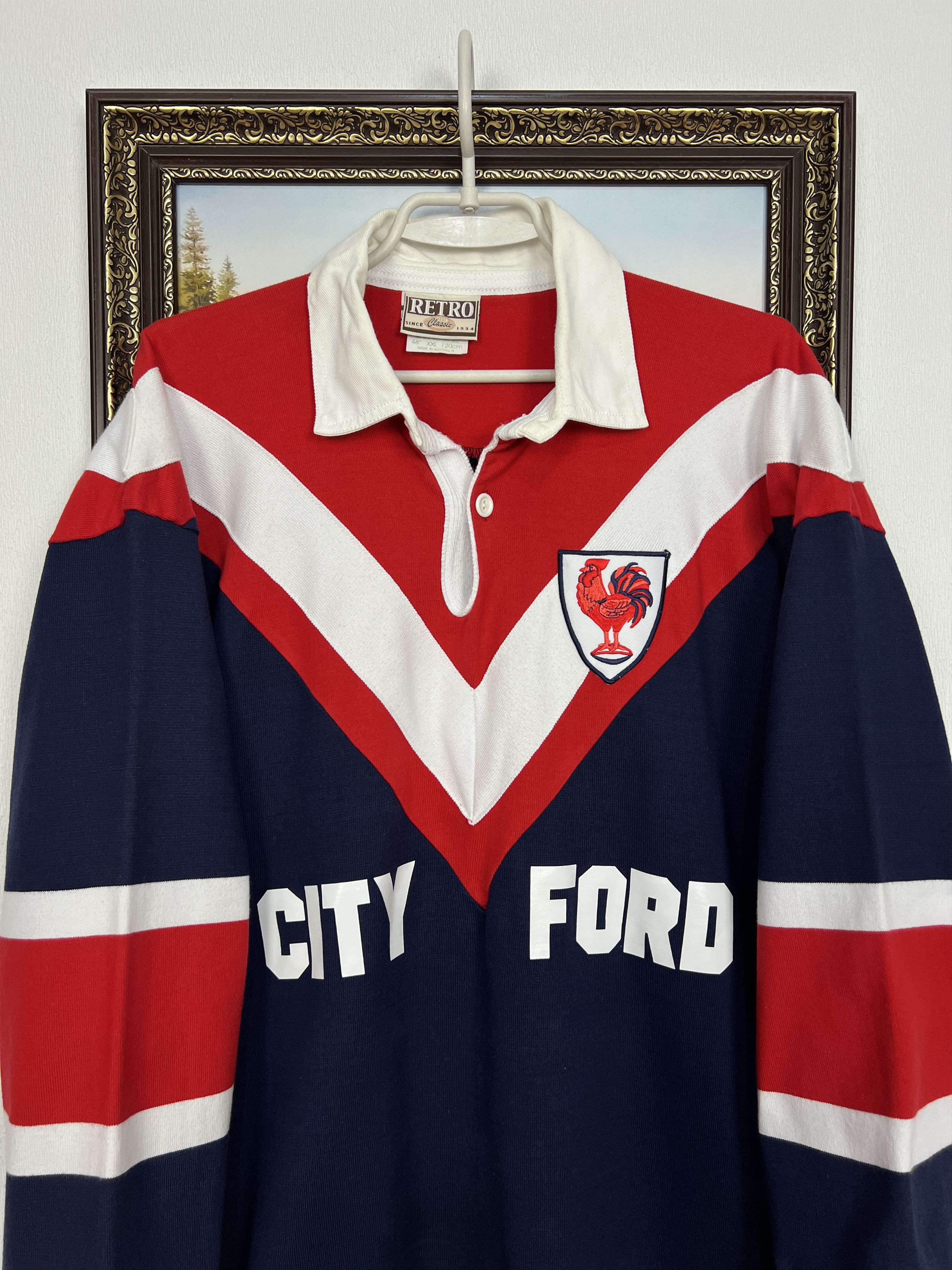 Vintage Sydney Roosters Rugby Union Long Sleeve Jersey Trikot Size US XXL / EU 58 / 5 - 2 Thumbnail