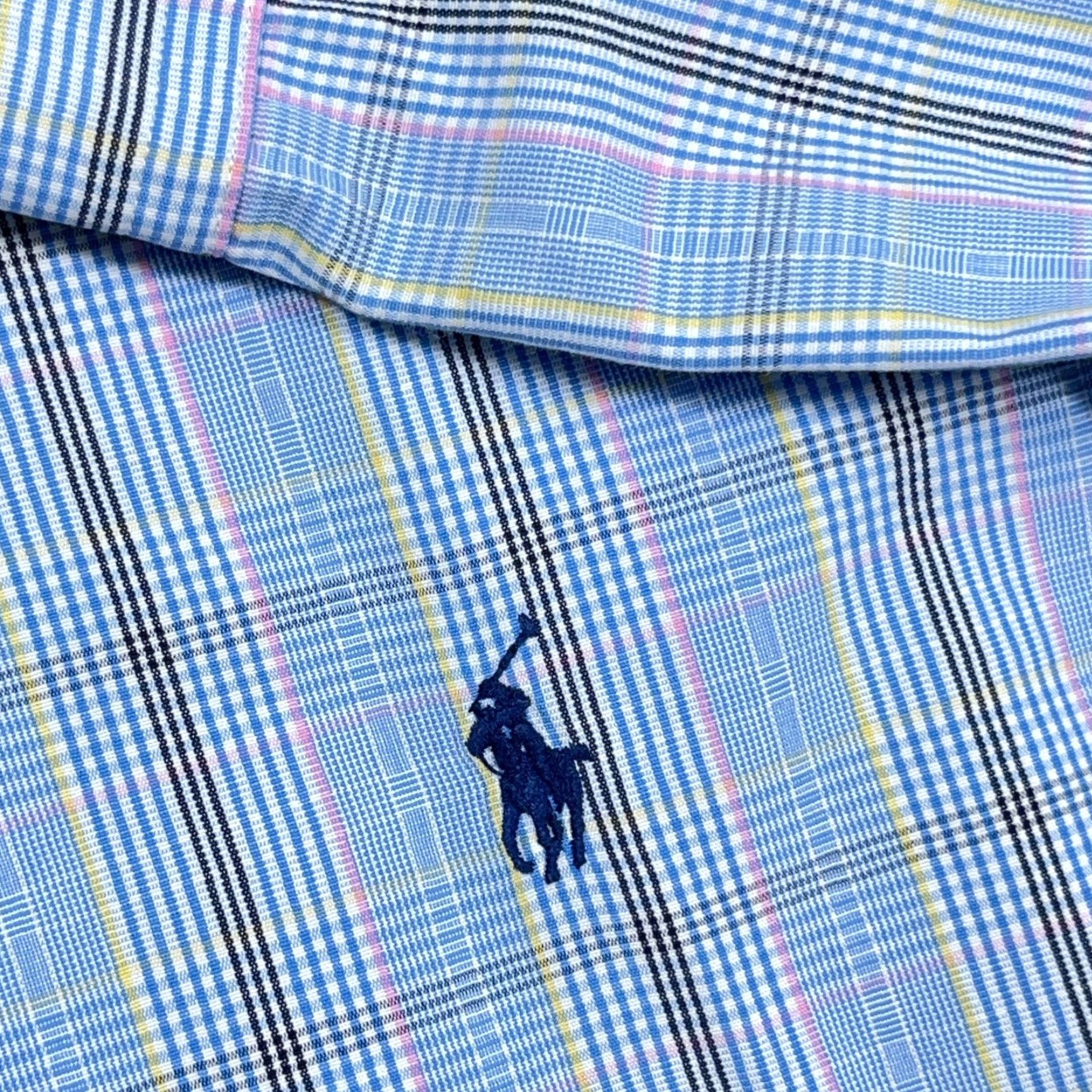 Ralph Lauren Ralph Lauren Shirt Men 2XL Blue Plaid Button-Up Blake Blake Two Ply Poplin Dress Button-Front Casual Size 48R - 4 Thumbnail