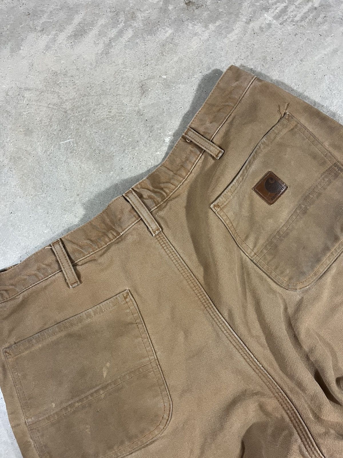 Carhartt Carhartt B111 BRN Flannel Lined Work Pants Faded Brown Size US 38 / EU 54 - 7 Thumbnail