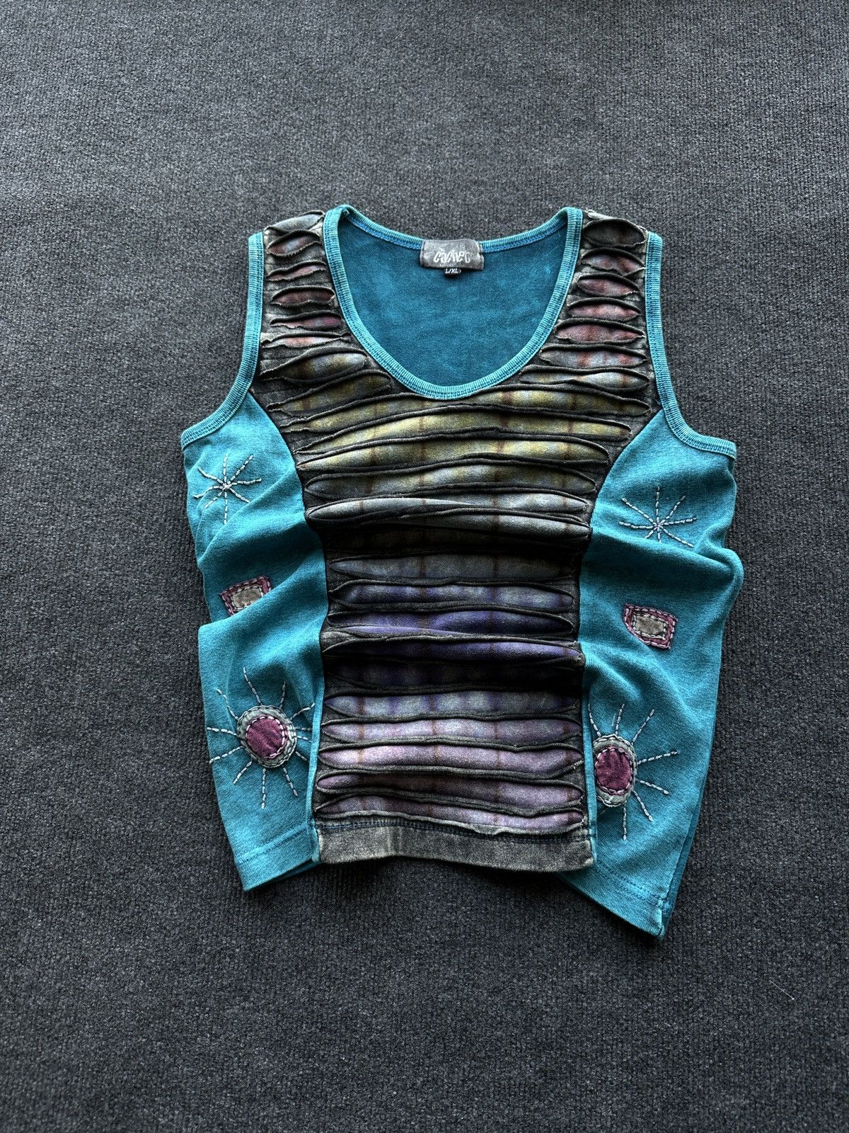 Other 🚨 AVANT GARDE CACHET BLUE TANK TOP OPIUM RARE IFSIXWASNINE Size XL / US 12-14 / IT 48-50 - 1 Thumbnail