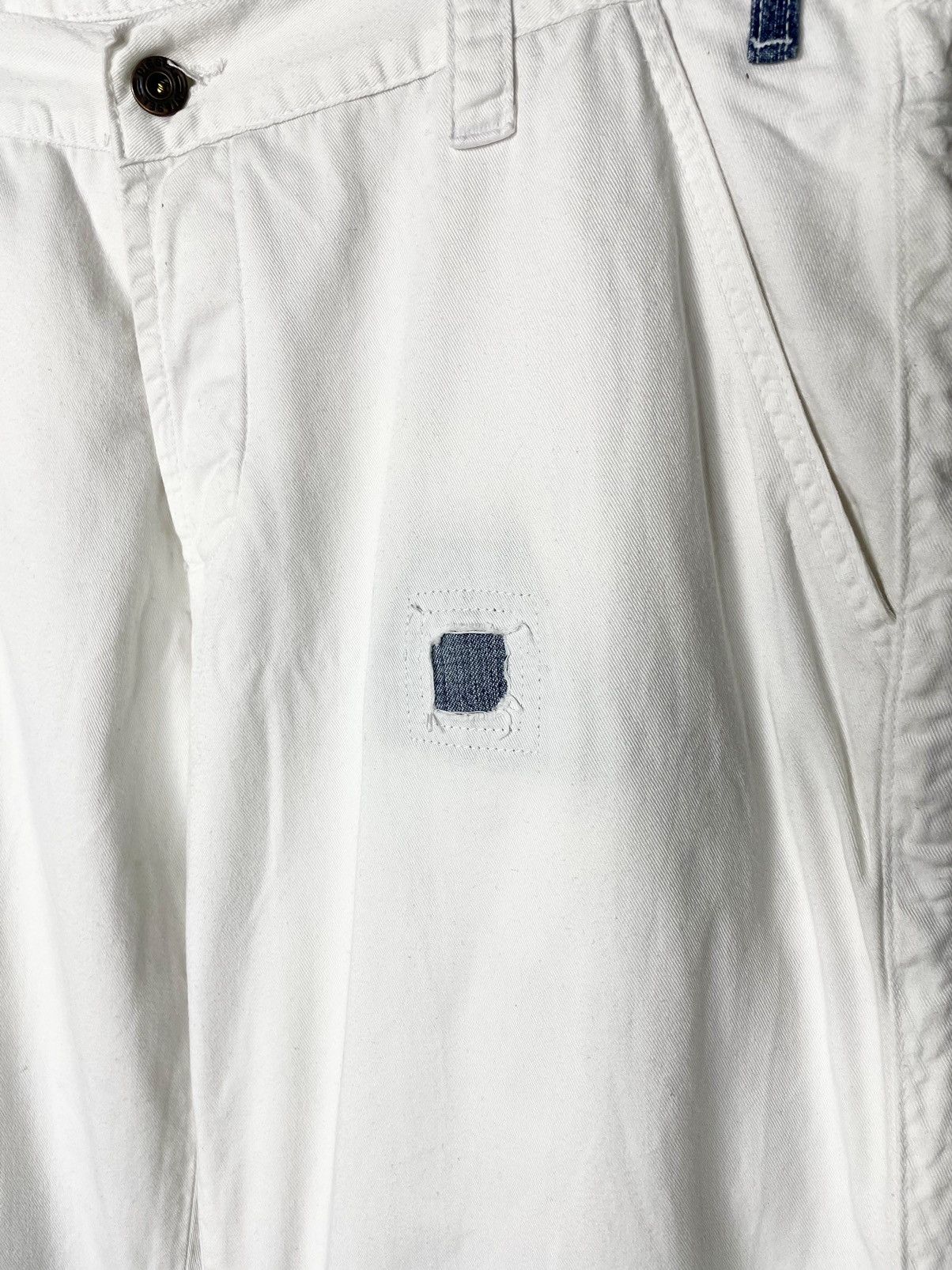 Diesel Diesel Vintage Patchwork White Denim Reworked Jeans Pants Size US 34 / EU 50 - 8 Thumbnail