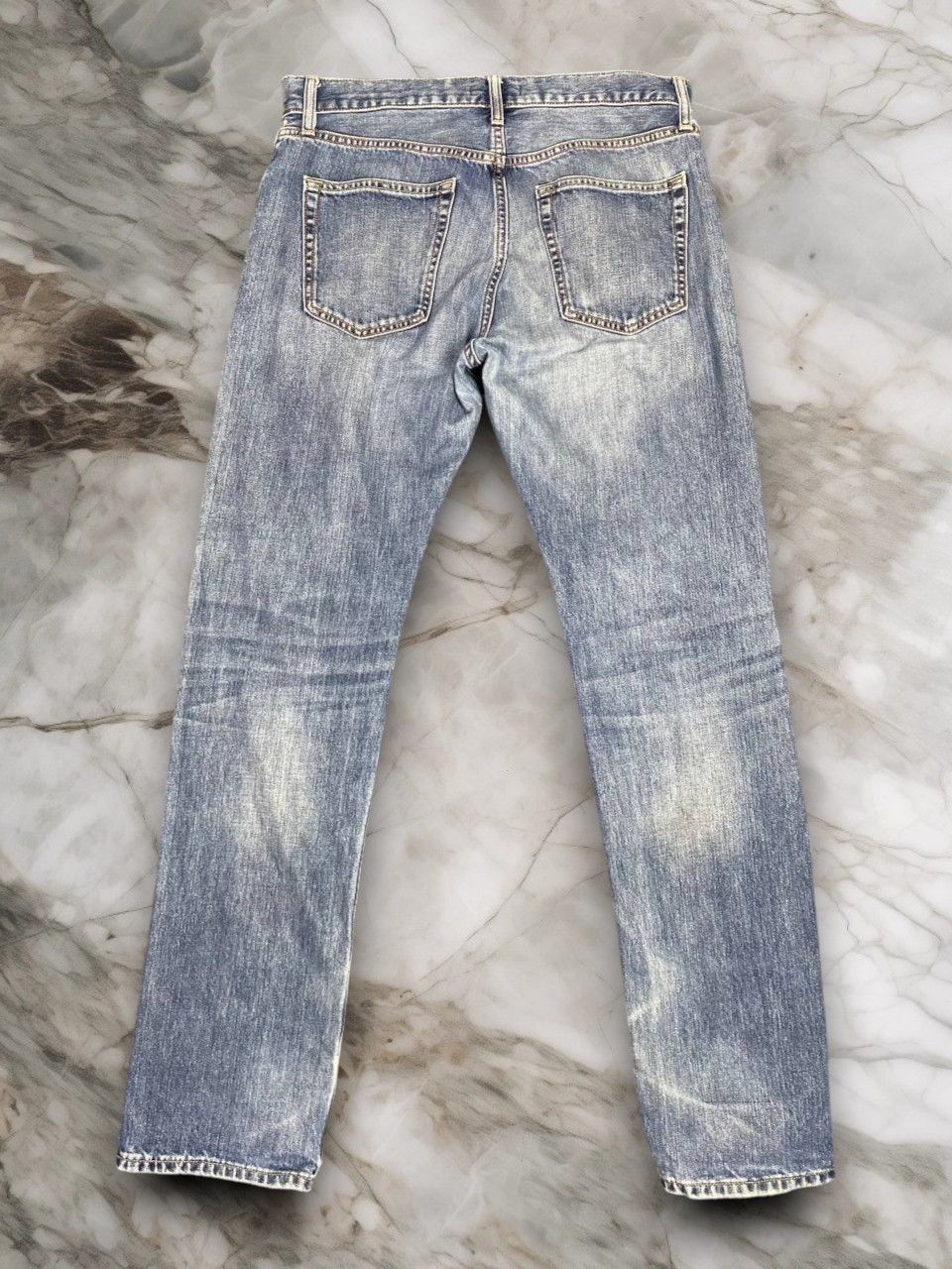 Japanese Brand uniqlo selvedge distressed denim nice design Size US 34 / EU 50 - 2 Thumbnail