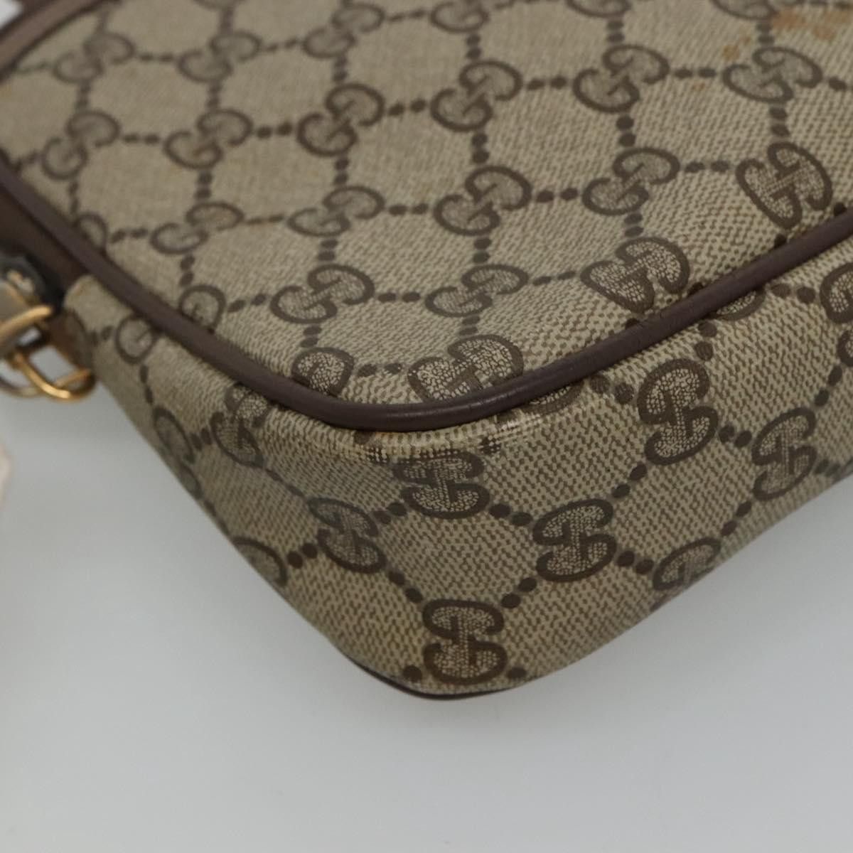 Gucci GUCCI GG Supreme Shoulder Bag Pvc Beige Brown Gold 97 02 068 Size ONE SIZE - 11 Thumbnail