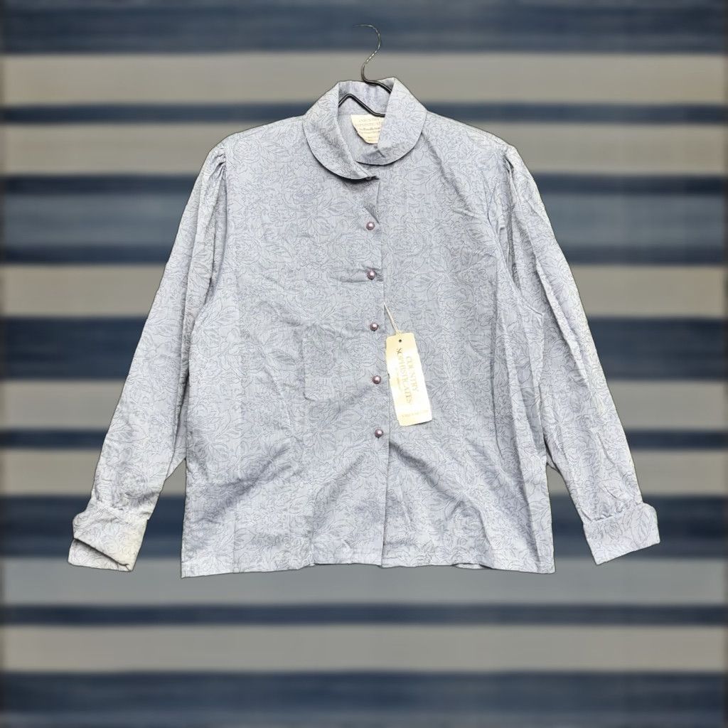 Pendleton VINTAGE Pendleton Shirt Womens 12 Blue Floral Blouse NWT - Pendleton Shirt Women 12 Blue Floral Blouse NWT Size XL / US 12-14 / IT 48-50 - 1 Thumbnail