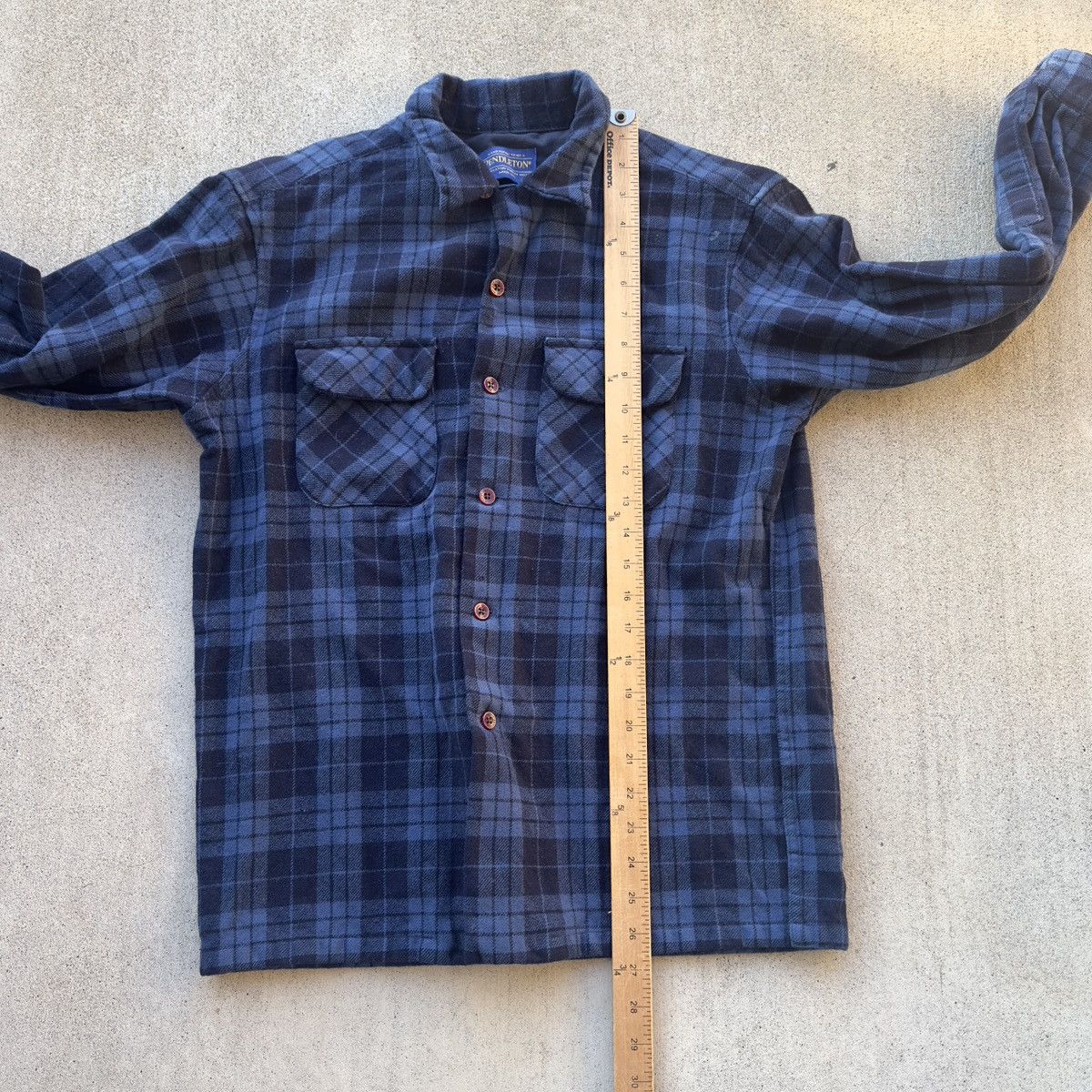 Pendleton Pendleton Board Shirt 100% Wool Plaid Blue Mens Medium Size US M / EU 48-50 / 2 - 8 Thumbnail