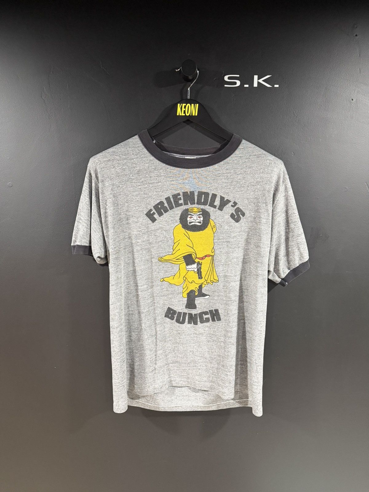 Vintage 1980s Vintage Gun Rare Single Stitch Grunge Ringer Tee XL Size US XL / EU 56 / 4 - 1 Thumbnail