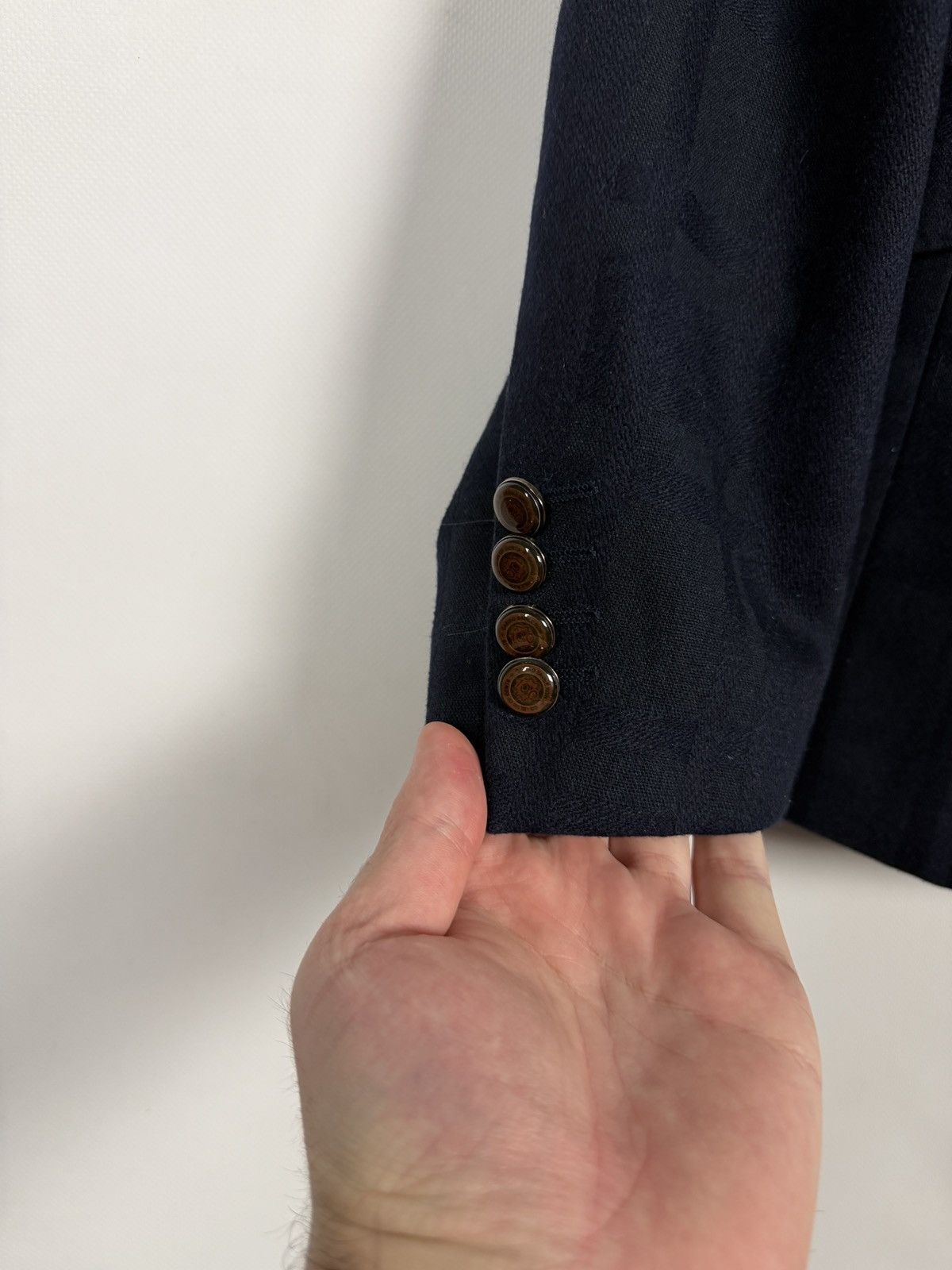 Savile Row Savile Row Wool Single Button Blazer Jacket Slim Size 52 Size 42R - 7 Thumbnail