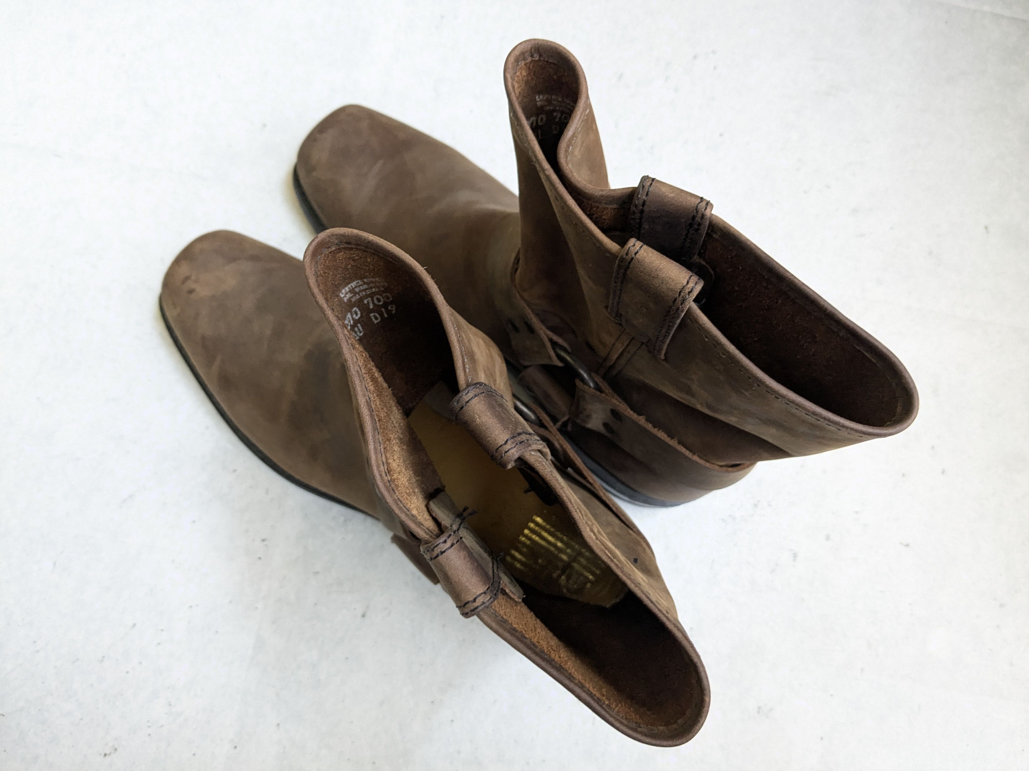 Frye Frye Harness Brown Leather 11.5 M Leather Buckle Size US 11.5 / EU 44-45 - 16 Thumbnail