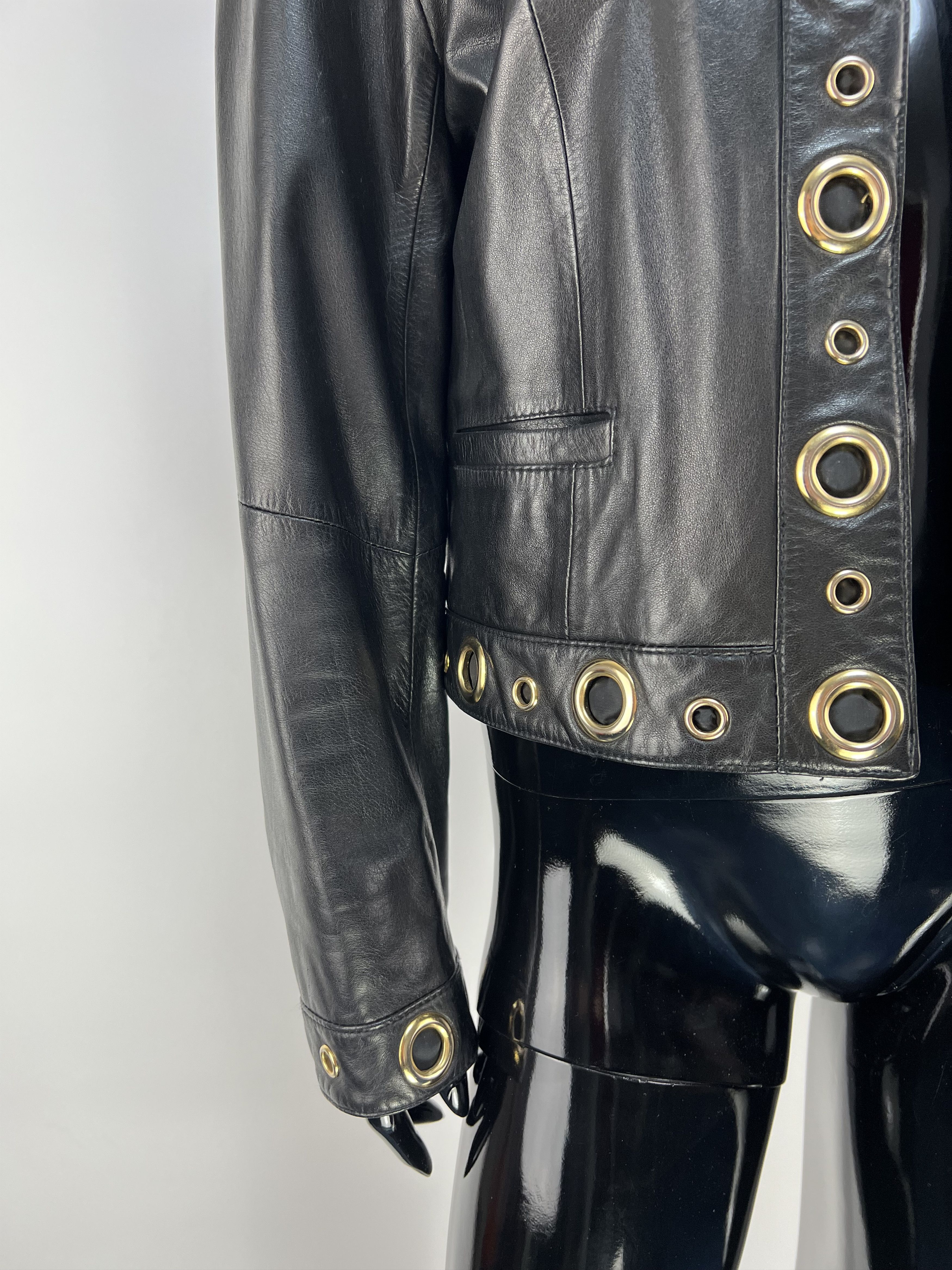 Vintage 80s Rare Vintage Dino’z Women’s Leather Jacket Size IT 44 Size M / US 6-8 / IT 42-44 - 5 Thumbnail