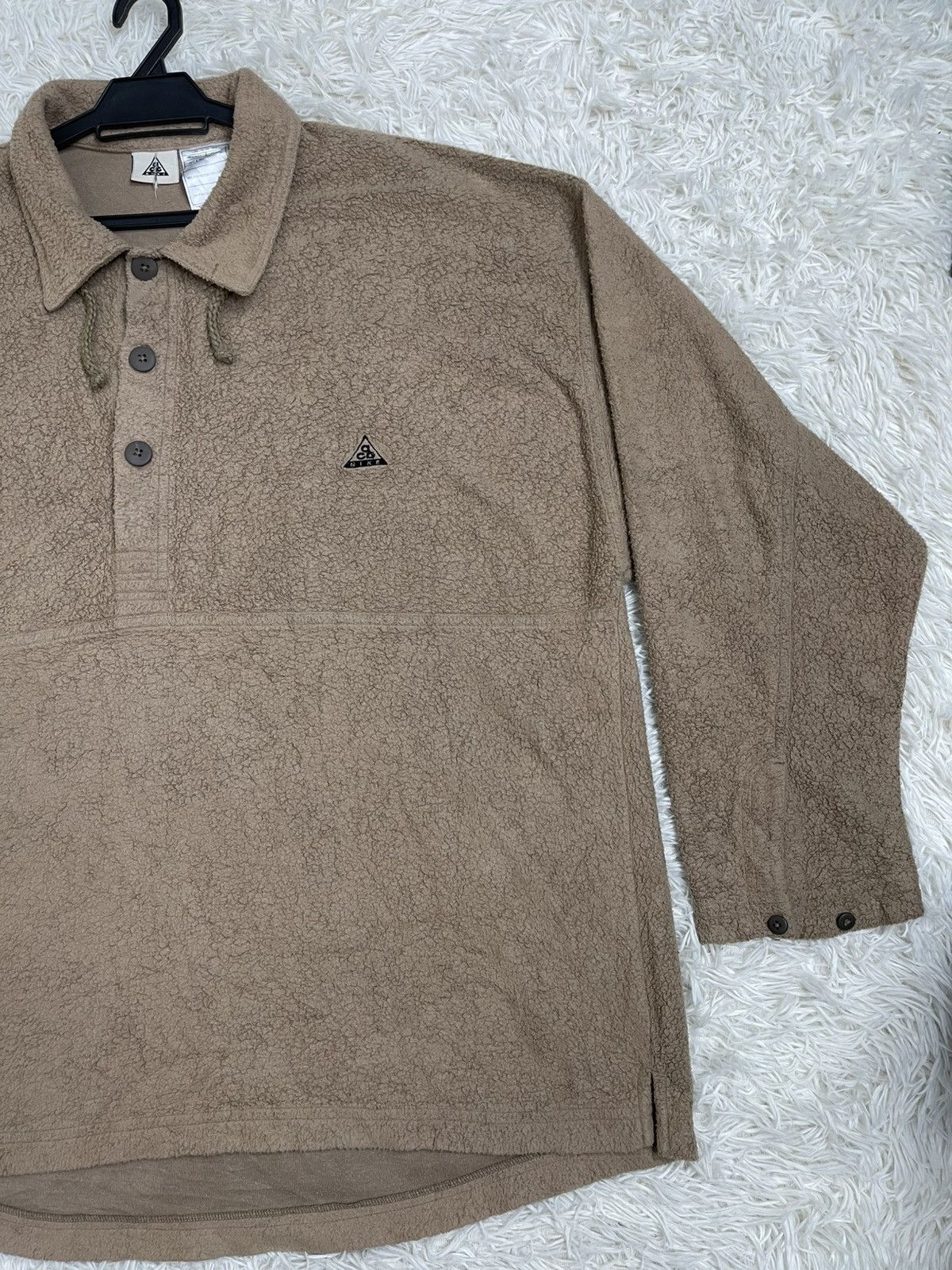 Nike ACG 90's Nike ACG Half Button Boxy Pullover Fleece Jacket Size US L / EU 52-54 / 3 - 4 Thumbnail