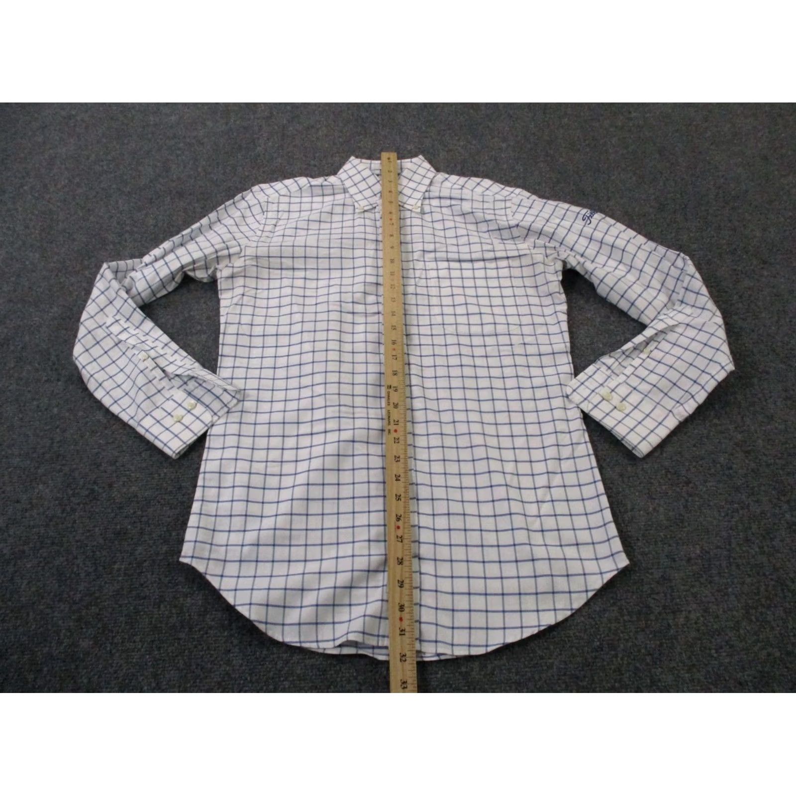 Peter Millar Peter Millar Shirt Mens S White Lightweight Button-Down Knit Check Vintage No Size US S / EU 44-46 / 1 - 3 Thumbnail